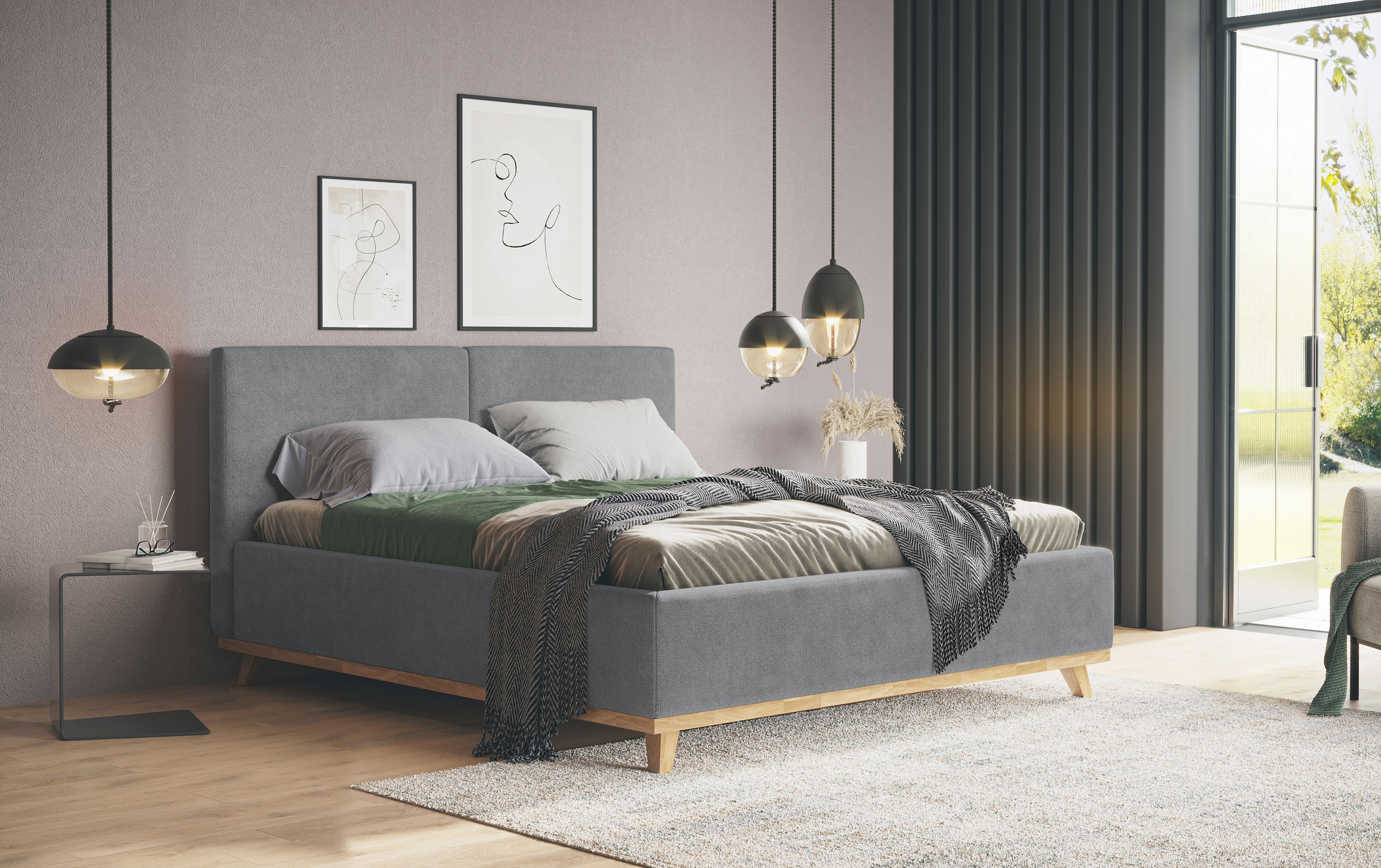 COTTA Lit rembourré »MILLI III wahlweise mit Bettkasten« erhältlich in den Grössen 160x200cm & 180x200cm