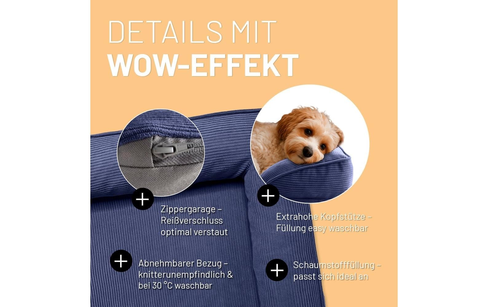 Lumaland Hundebett »Indoor Cord S«