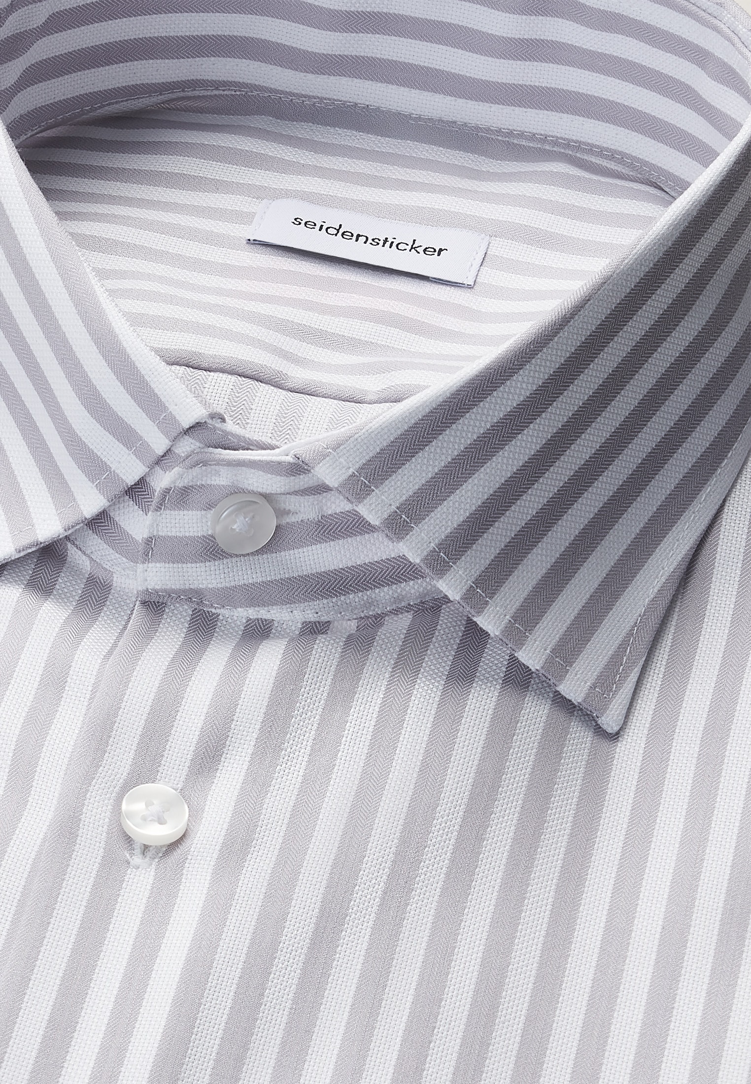 seidensticker Businesshemd »Schwarze Rose« Shaped 1/1 Kentkragen Gestreift