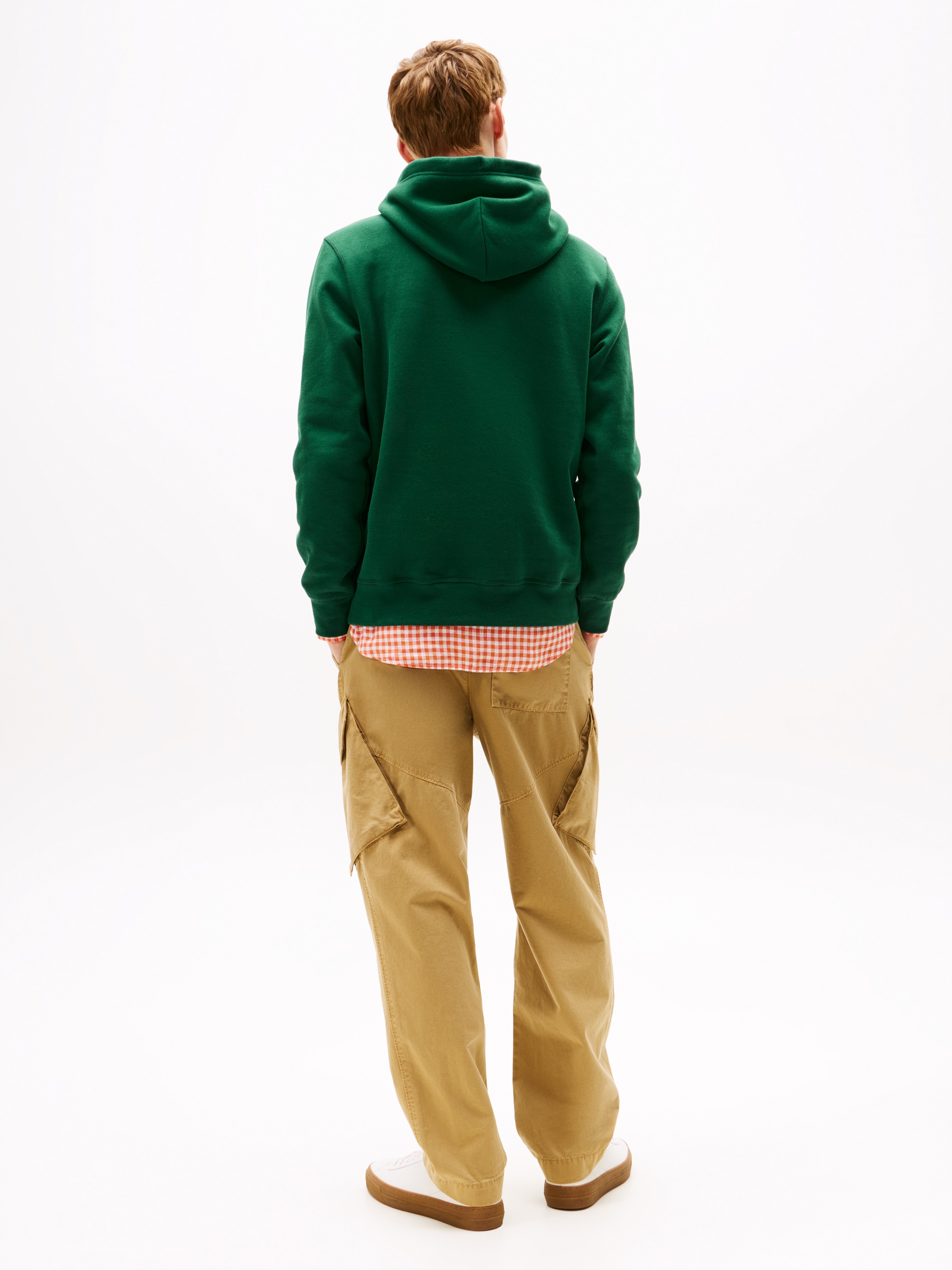 Tommy Hilfiger Hoodie »ESS SEASONAL FLEECE HOODY mit Kapuze und Kängurutasche«, unifarben, casual, regular fit, Baumwollmix, Kapuze
