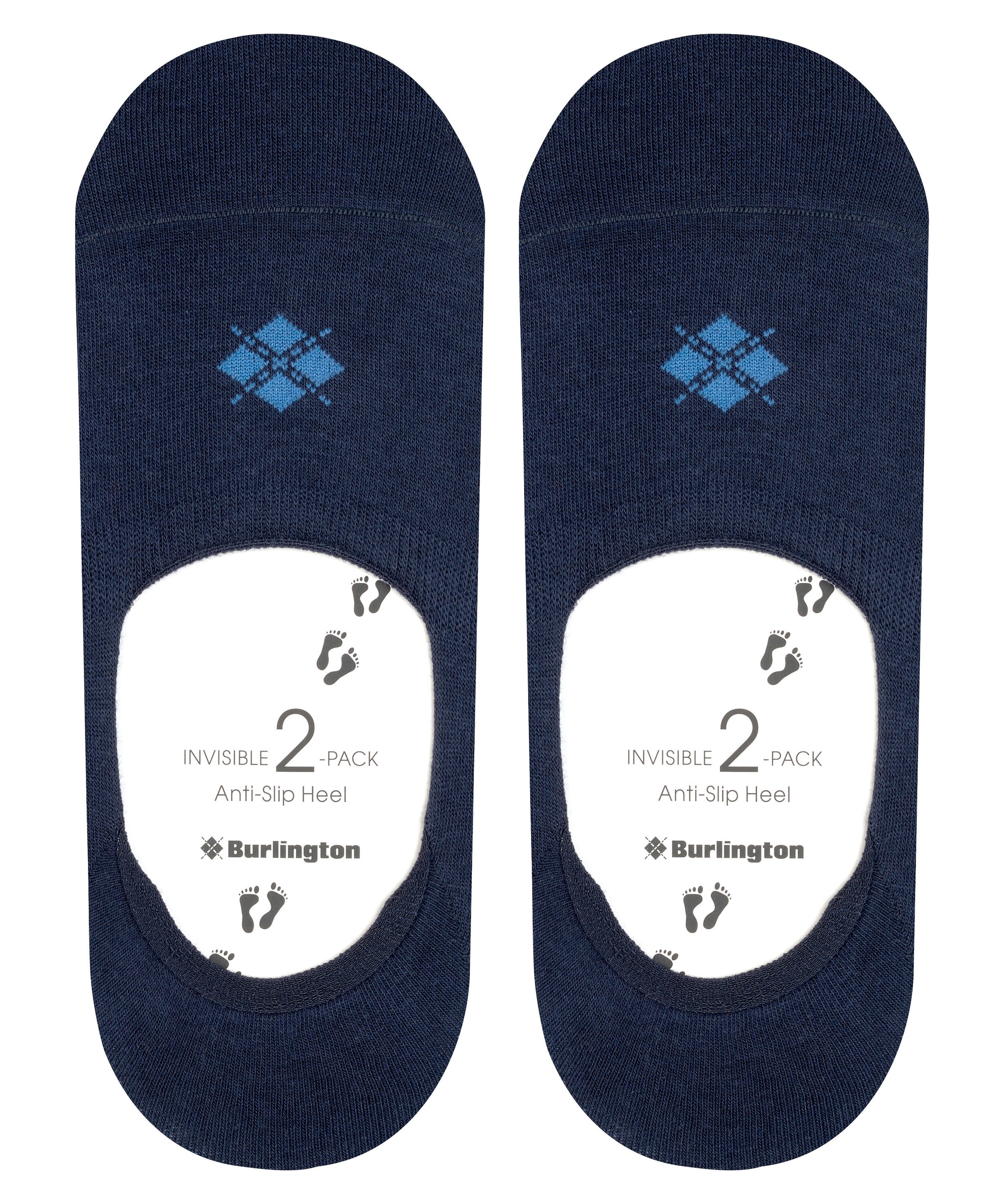 Burlington Chaussons »Everyday« 2 paires,  uni, logo Burlington tricoté