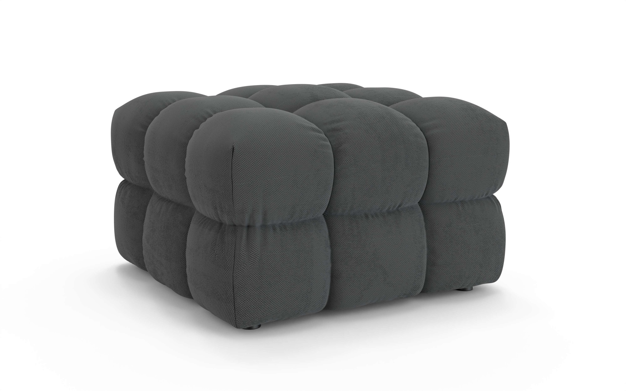s.Oliver Polsterhocker »COBBO Sitzhocker Bubble-Optik, Masse B/T/H: 80/80/48 cm« passend zum Sofa, moderne Steppung und hoher Sitzkomfort