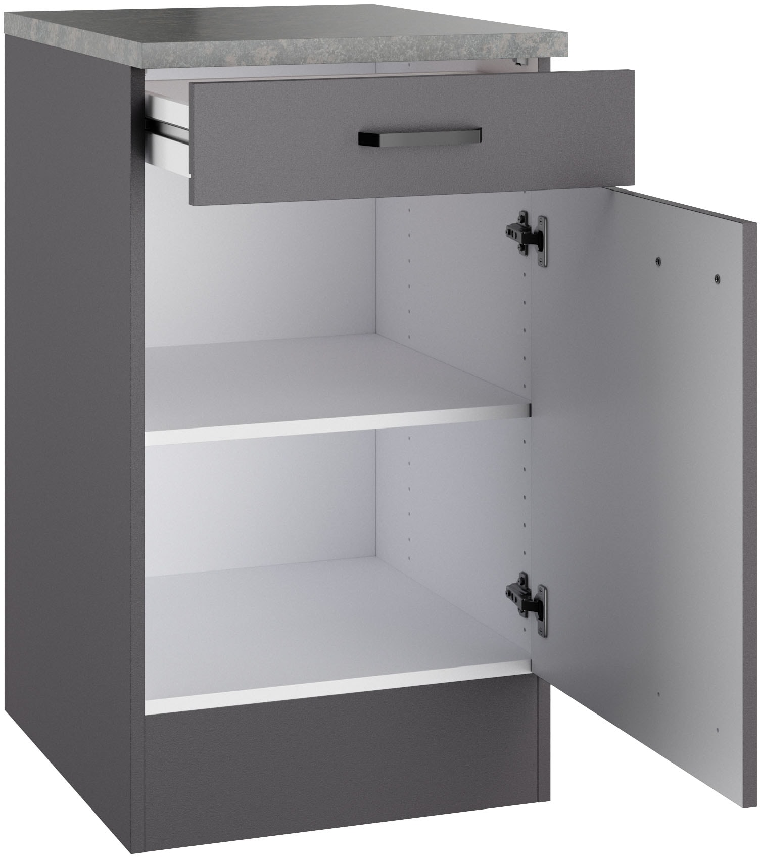 OPTIFIT Armoire basse »OPTImulti« Breite 50 cm, Tiefe 60 cm, mit 1 Tür, 1 Schubkasten, 1 Einlegeboden