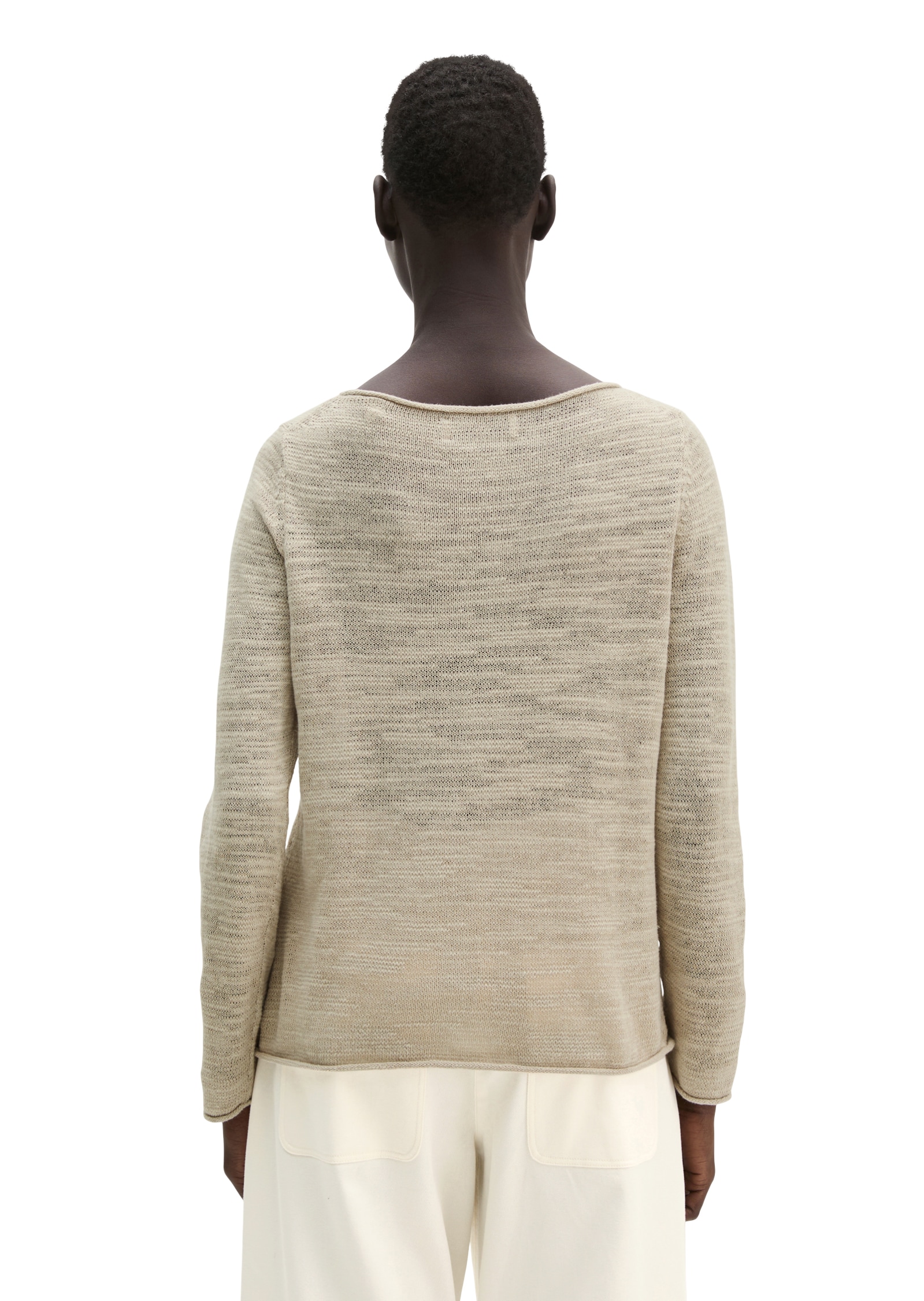 Marc O'Polo Strickpullover slim aus Leinen-Baumwolle-Mix