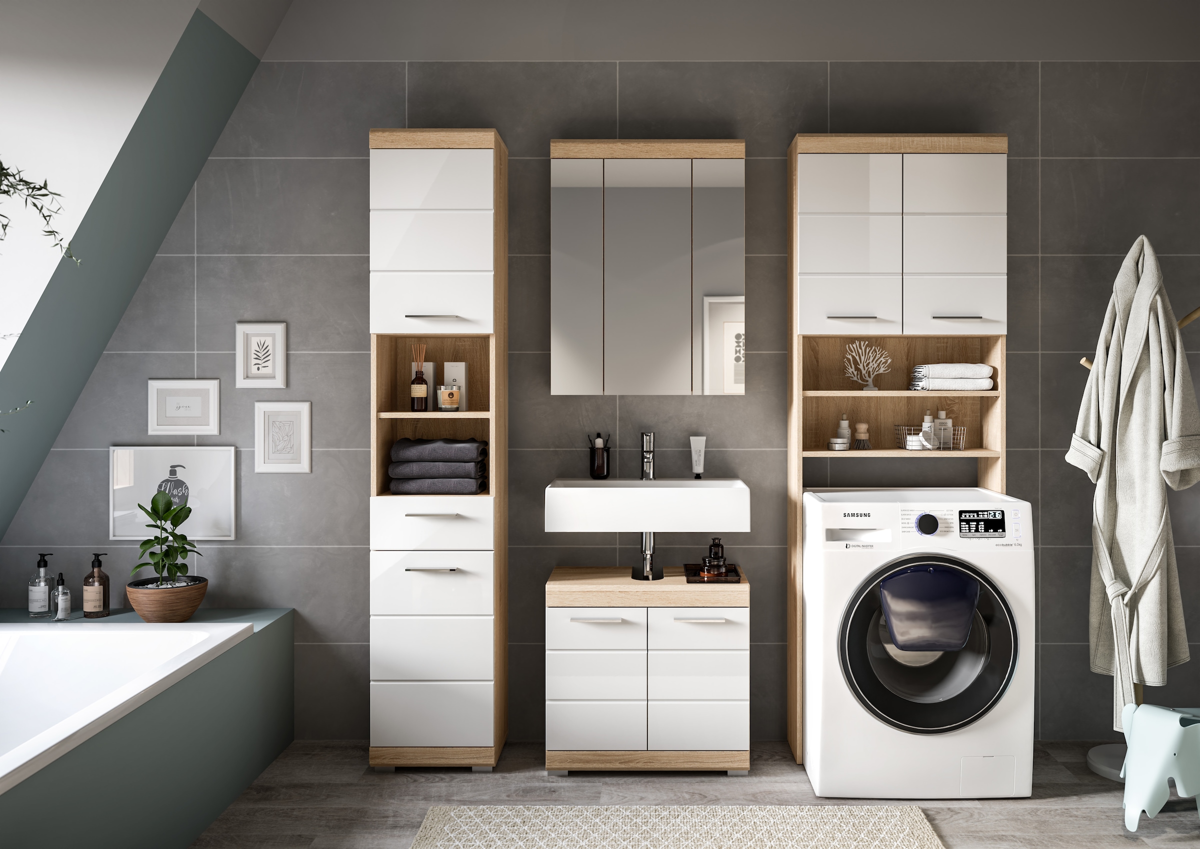 INOSIGN Badmöbel-Set »Siena, 4 teilig, bestehend aus:« Set, TOPSELLER!, 4 Stk. tlg.