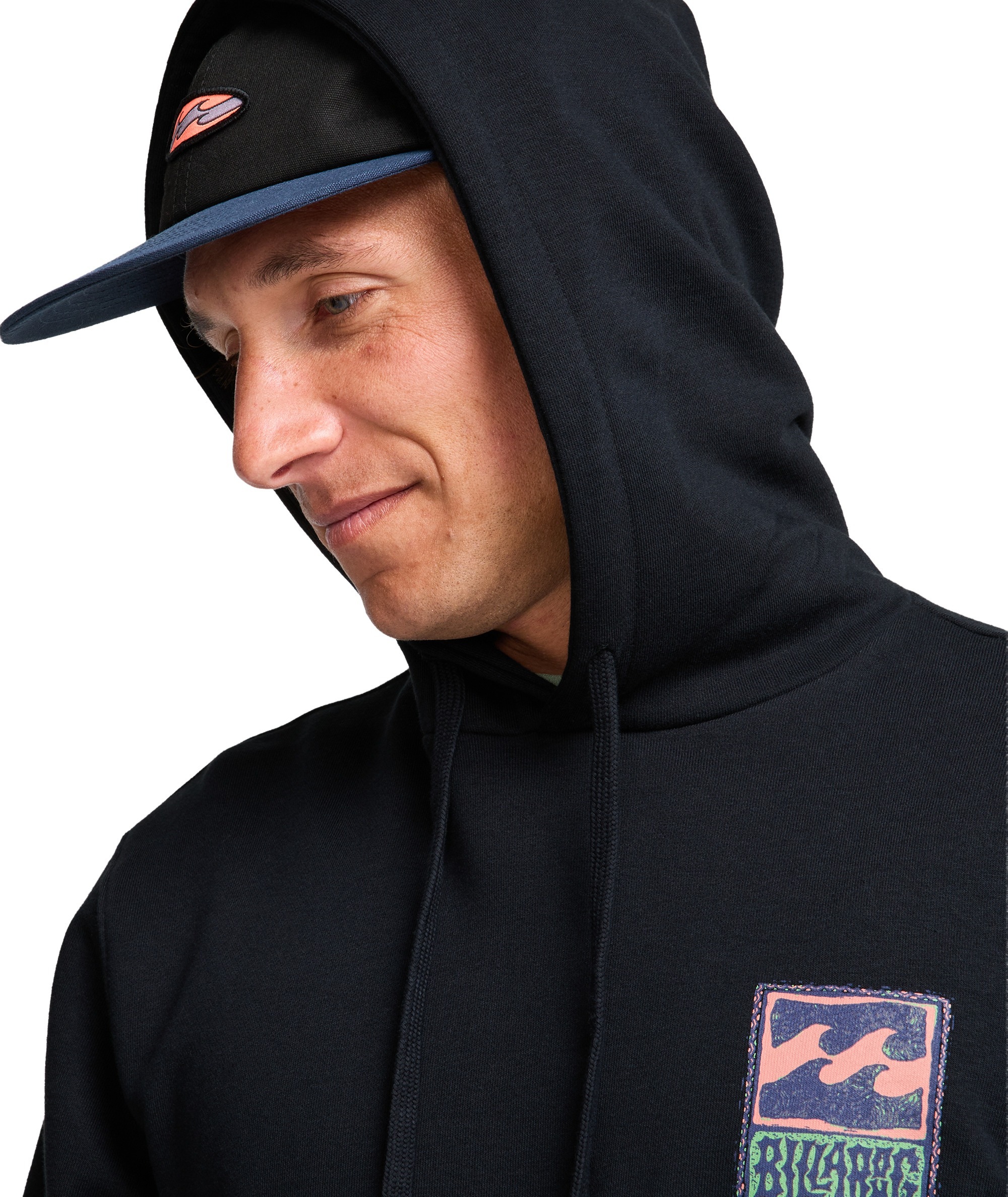 Billabong Sweat à capuche »STAMP PO«, sportlicher Stil, für Erwachsene, aus Baumwolle und Polyester
