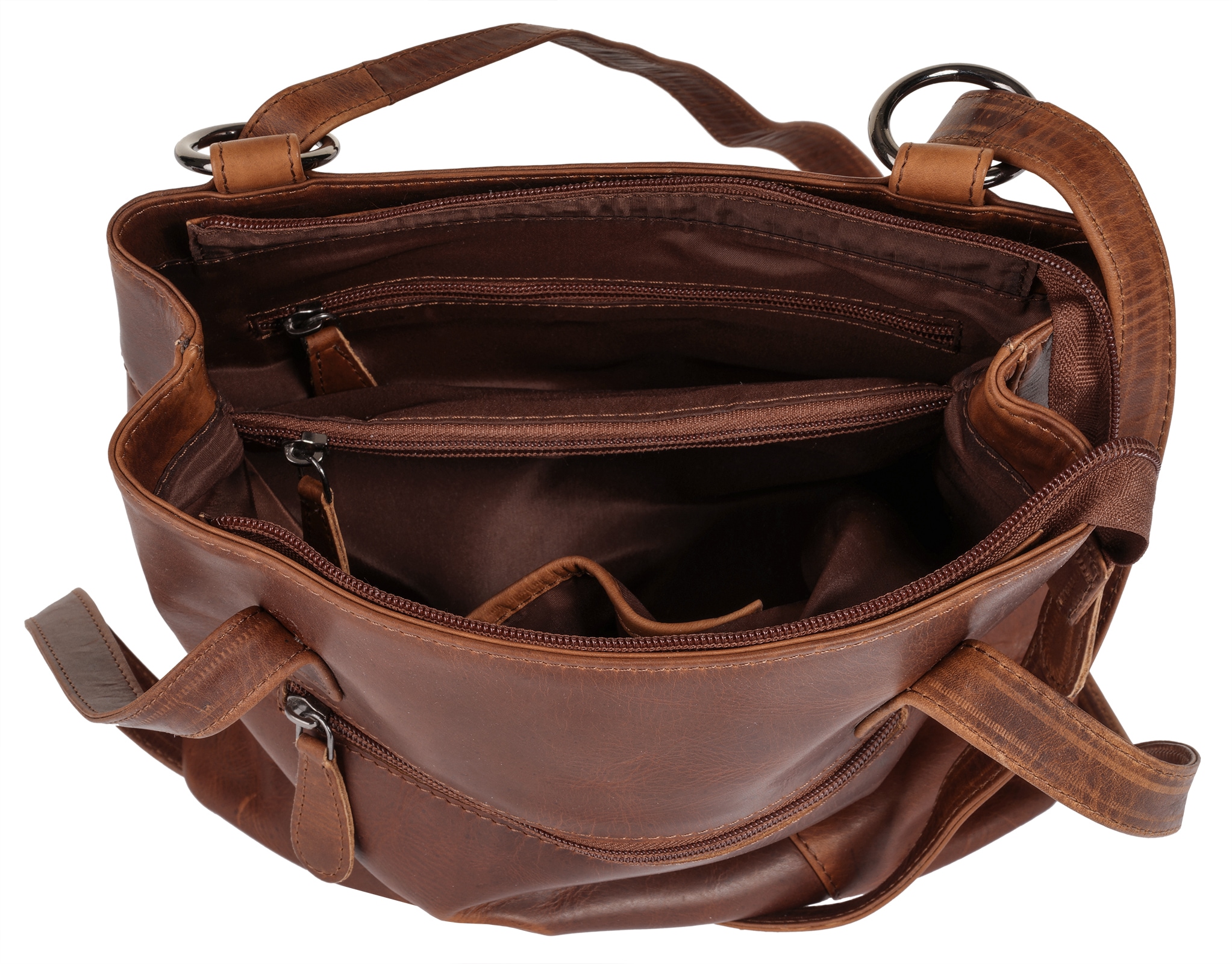 Cluty Cityrucksack echt Leder