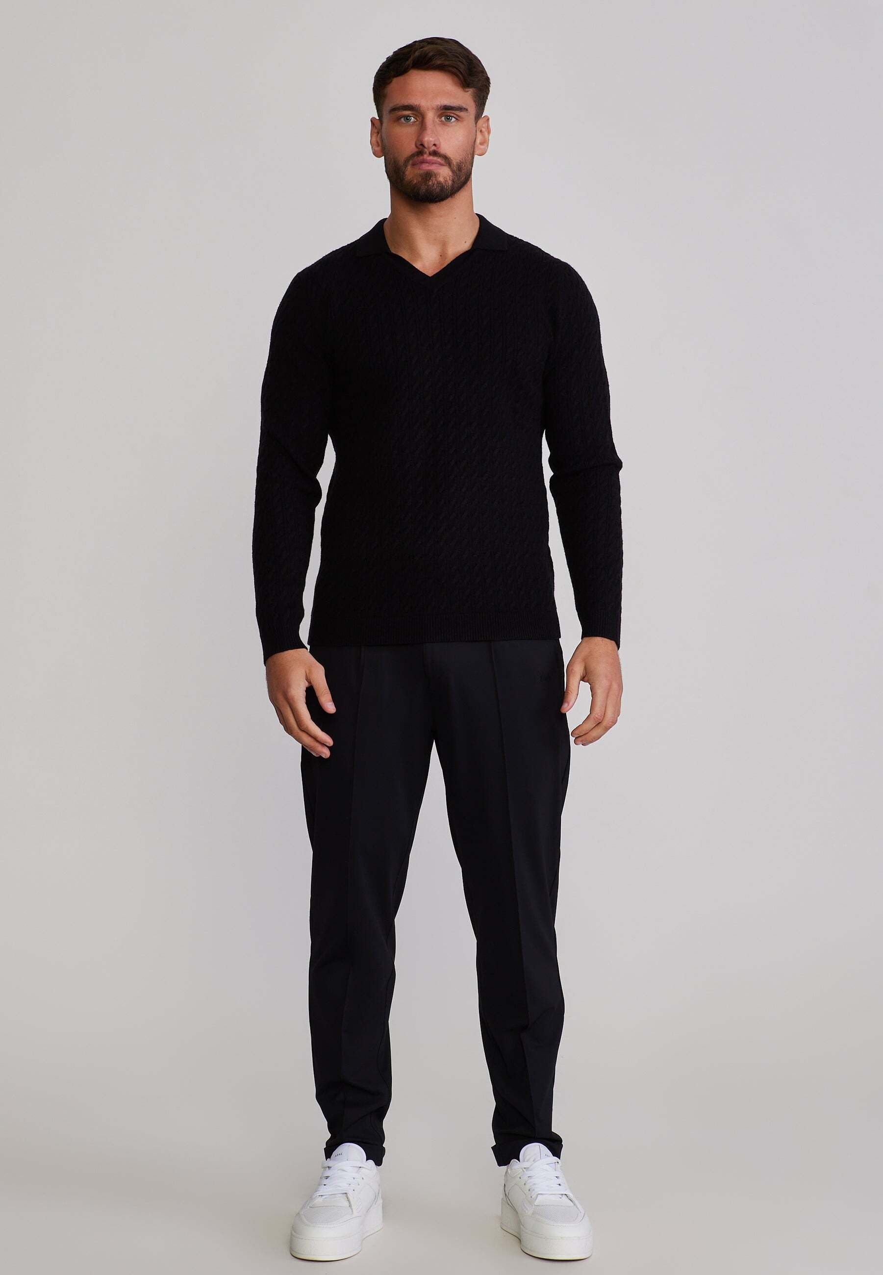 Siksilk Langarm-Poloshirt »Siksilk Langarmpolo Knitted Polo«