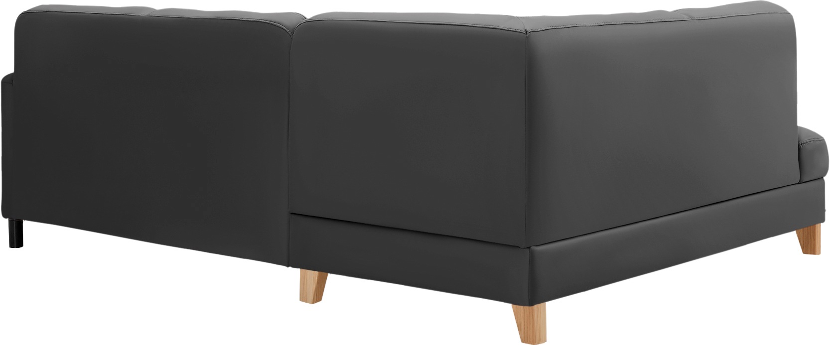 exxpo - sofa fashion Canapé d'angle »Elio, kompakt & bequem, zeitloses Design, Breite 228cm, L-Form« wahlweise mit Bettfunktion und Bettkasten