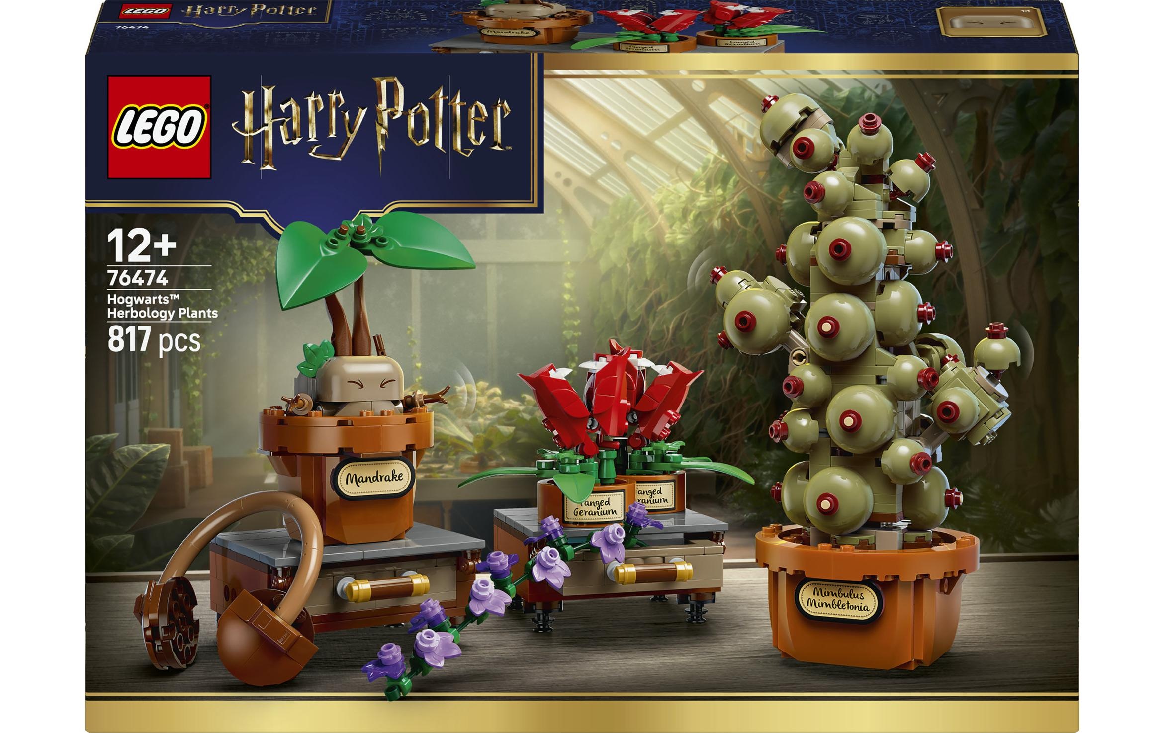 LEGO® Konstruktionsspielsteine »Schloss Hogwarts: Kräuterkunde-Pflanzen (76474), LEGO Harry Potter« Made in Europe