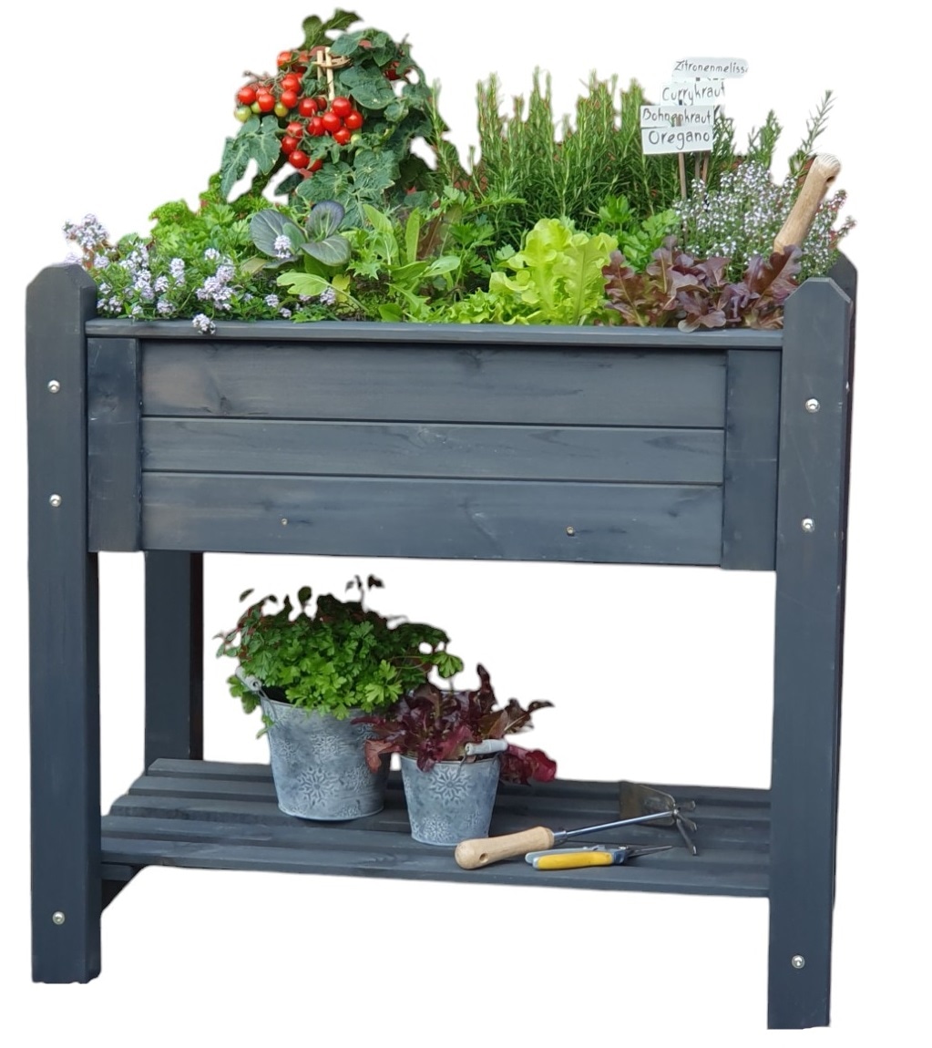 promadino Blumenkasten Kräuterbeet klein, BxTxH: 90x60x84,5 cm