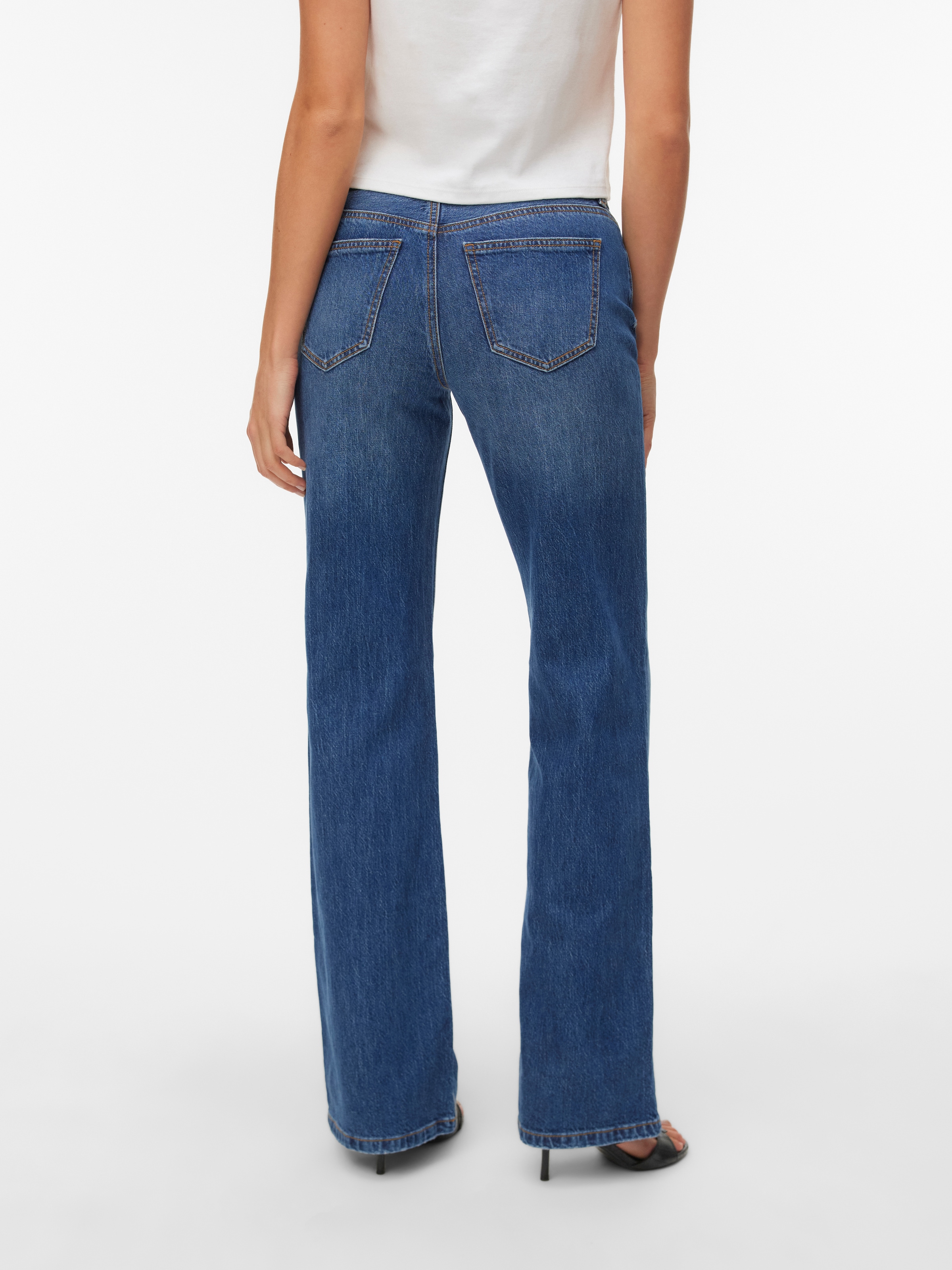 Vero Moda Jeans bootcut »VMASTA LR BOOTCUT JEANS LI3177 NOOS« mélange de coton, coupe évasée