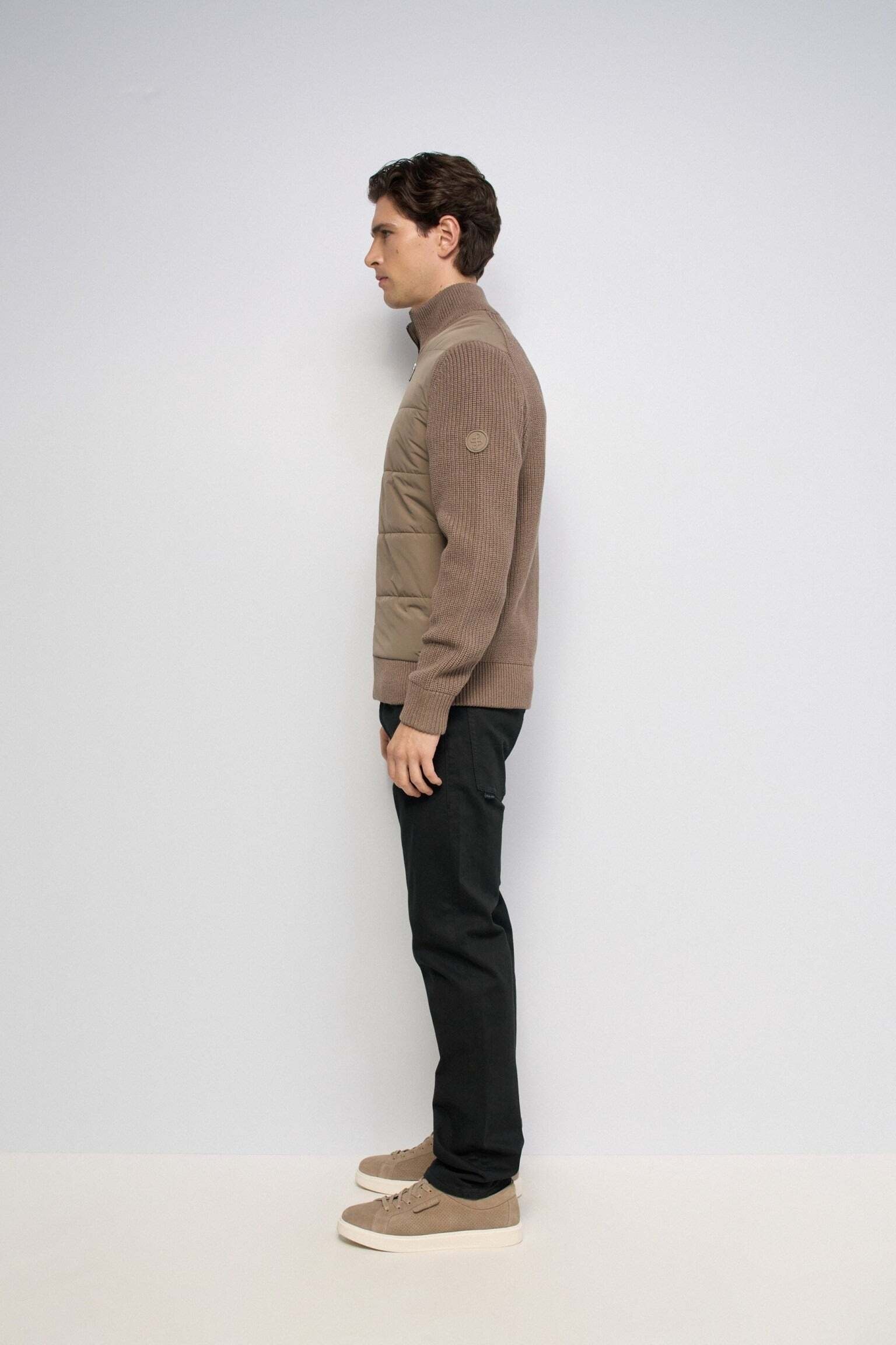 Salsa Jeans Steppjacke »Salsa Jeans Steppjacke Strickjacke mit Steppdetails«