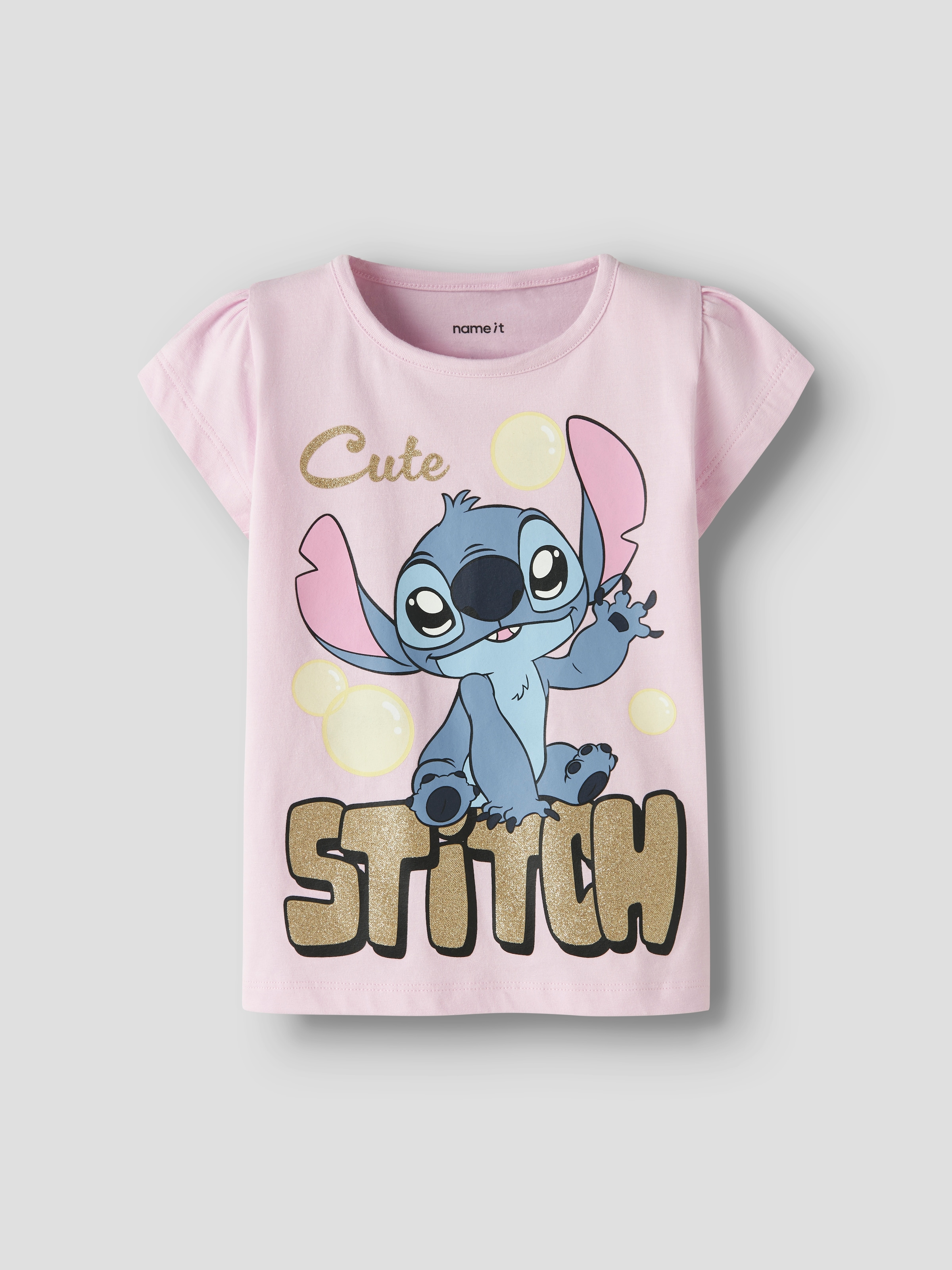 Name It Kurzarmshirt »NMFFUBA STITCH SS TOP BOX NOOS WDI« Baumwollmischung, mit Stitch Druck