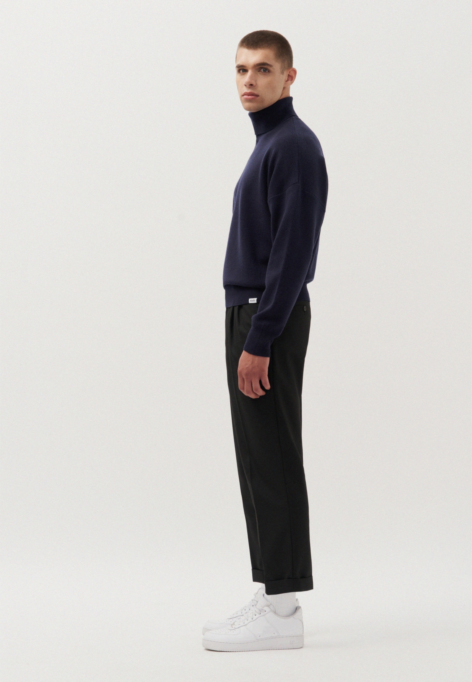 studio seidensticker Strickpullover »Studio« Langarm Stehkragen Uni