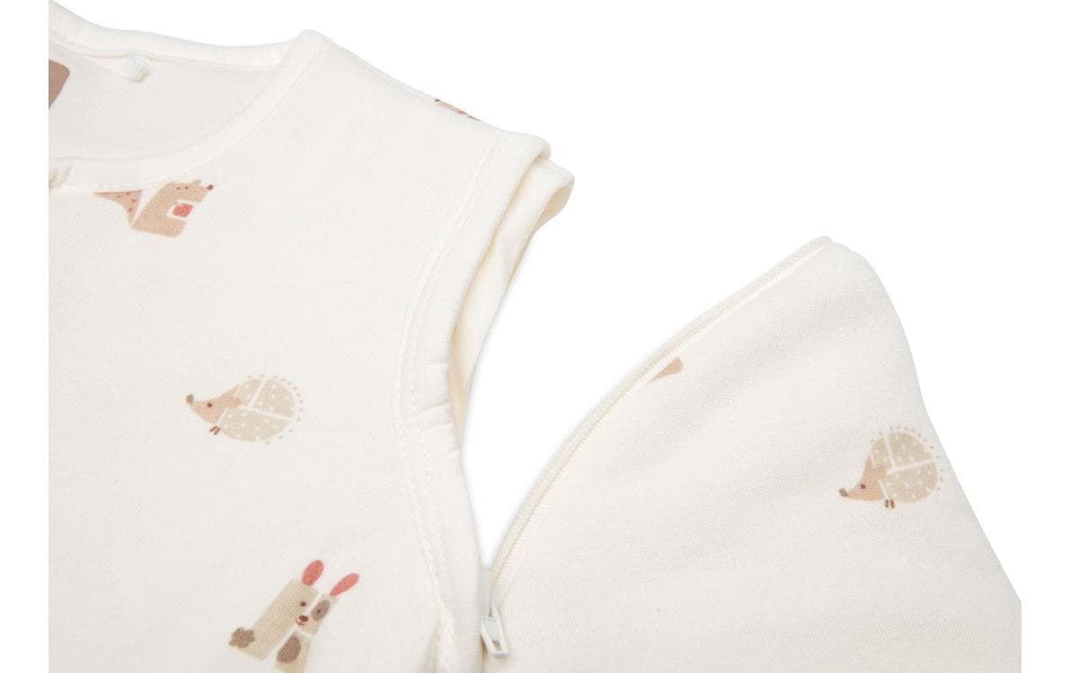 Jollein Babyschlafsack »Animal Friends« Gefütterter Schlafsack mit abnehmbaren Ärmeln