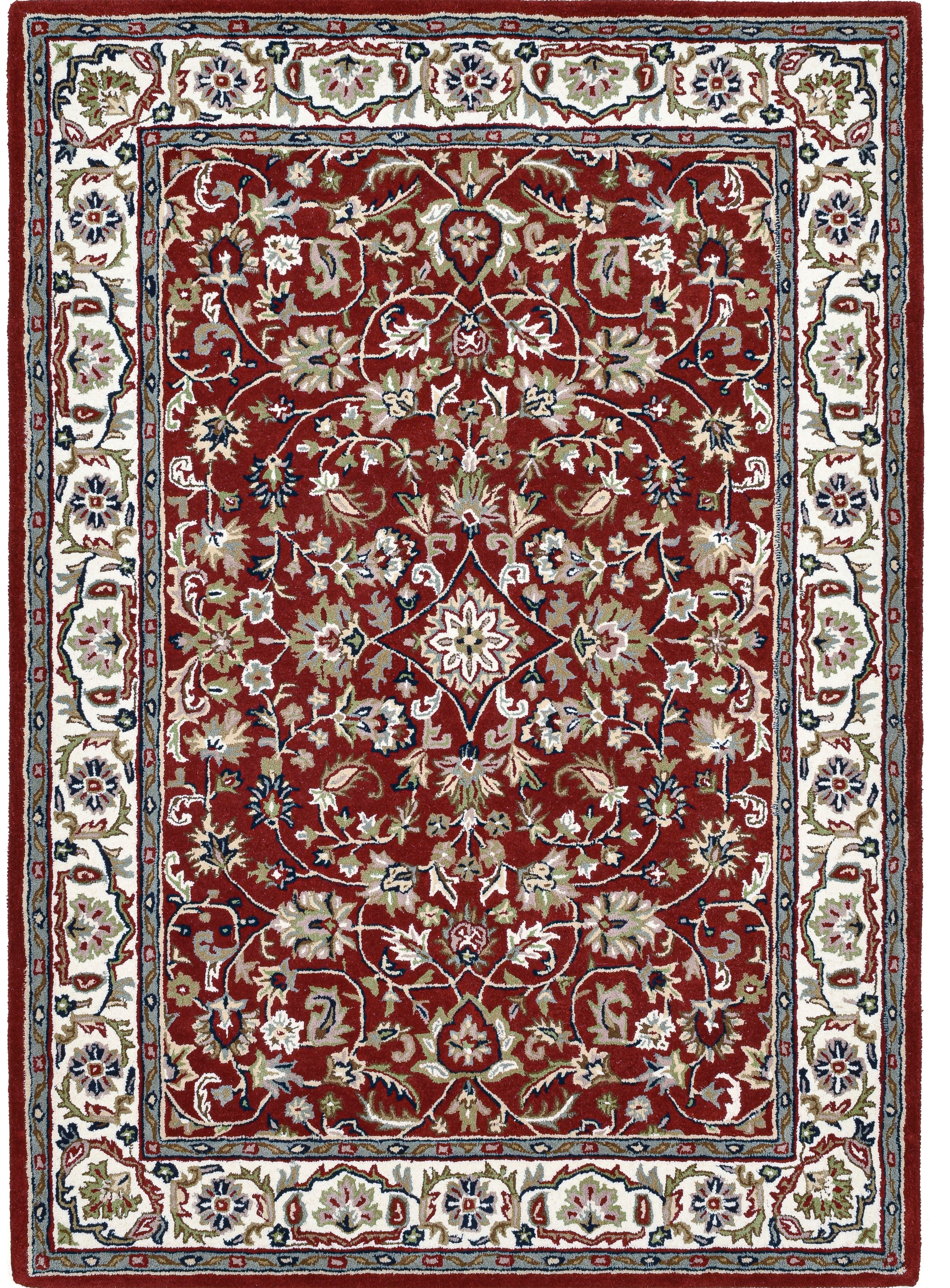 THEKO Wollteppich »Royal Orient Isfahan« rechteckig 14 mm Höhe handgetuftet, Orient-Optik, reine Wolle