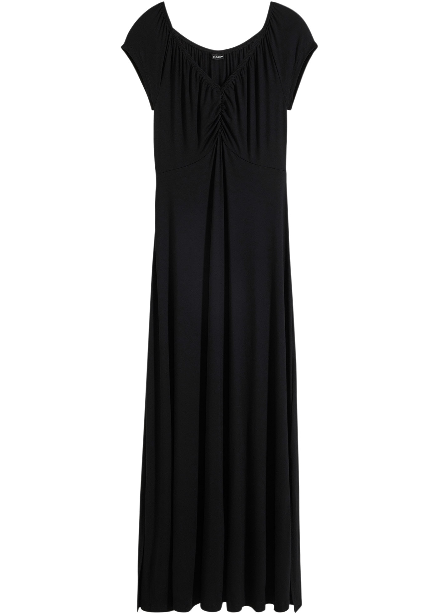 bonprix Maxikleid für modernen Look, aus Viskose und Elasthan, lockere Passform