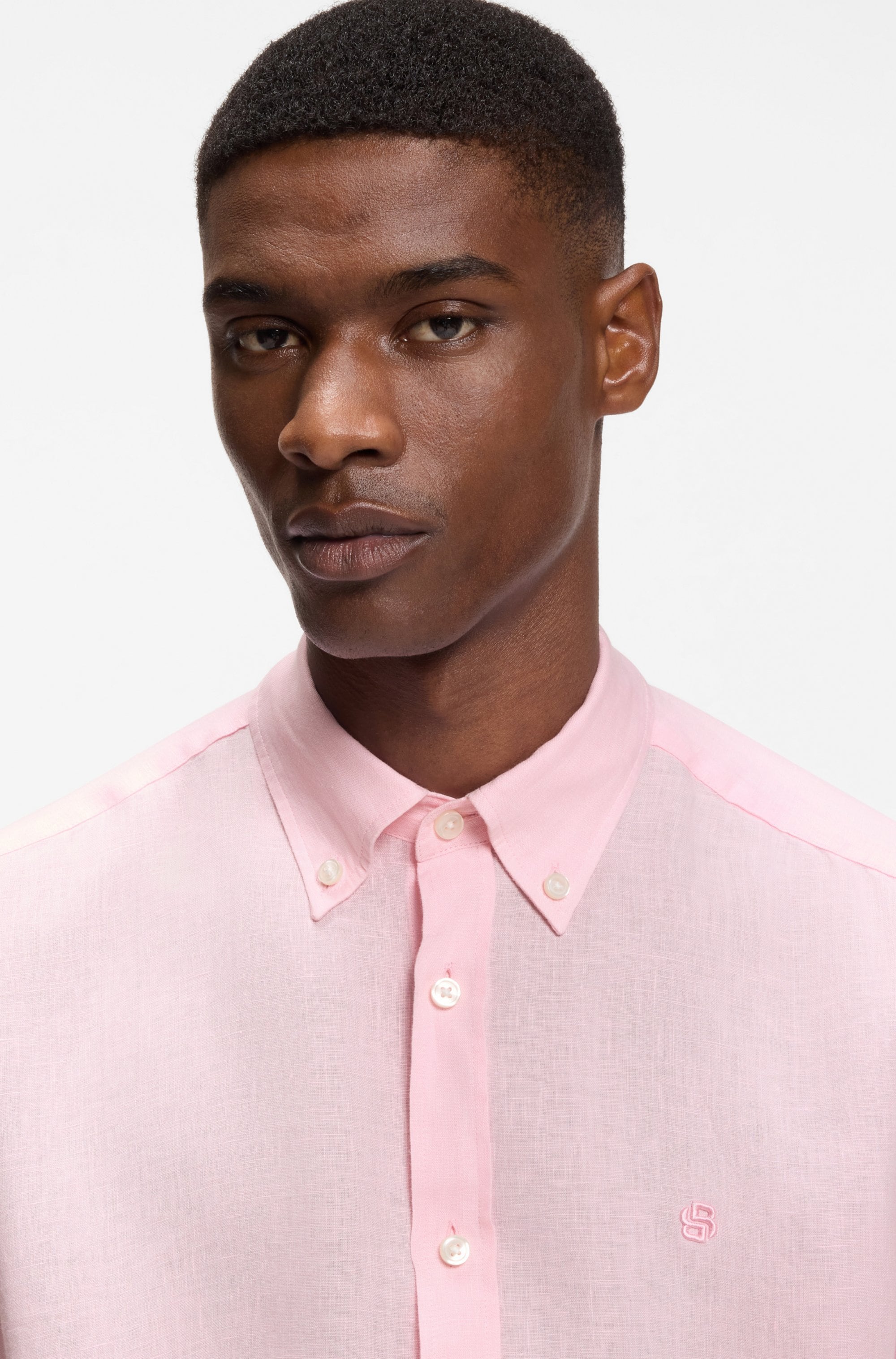 BOSS Chemise en lin »LIAM« mit Button-Down-Kragen, regular fit