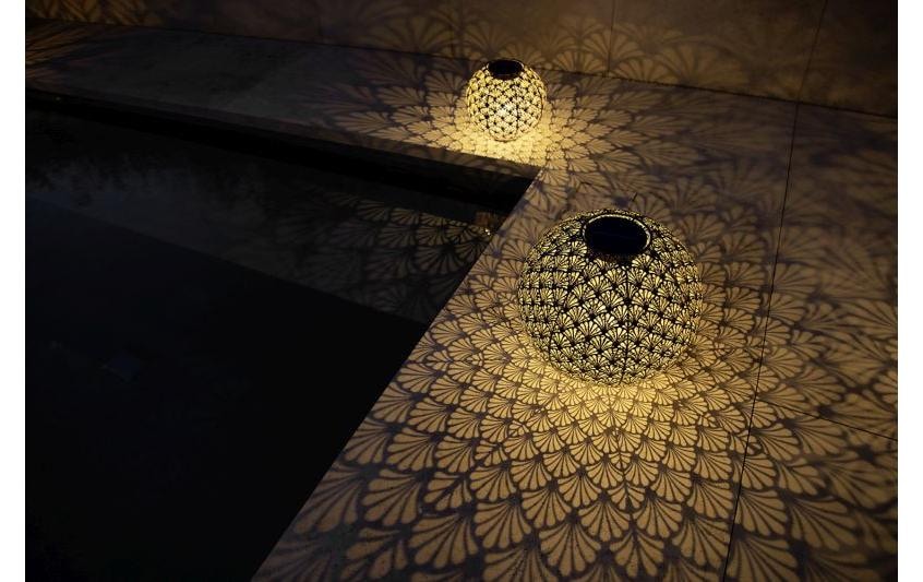 STT LED Windlicht »Solar Antic Ball« Warmweiss