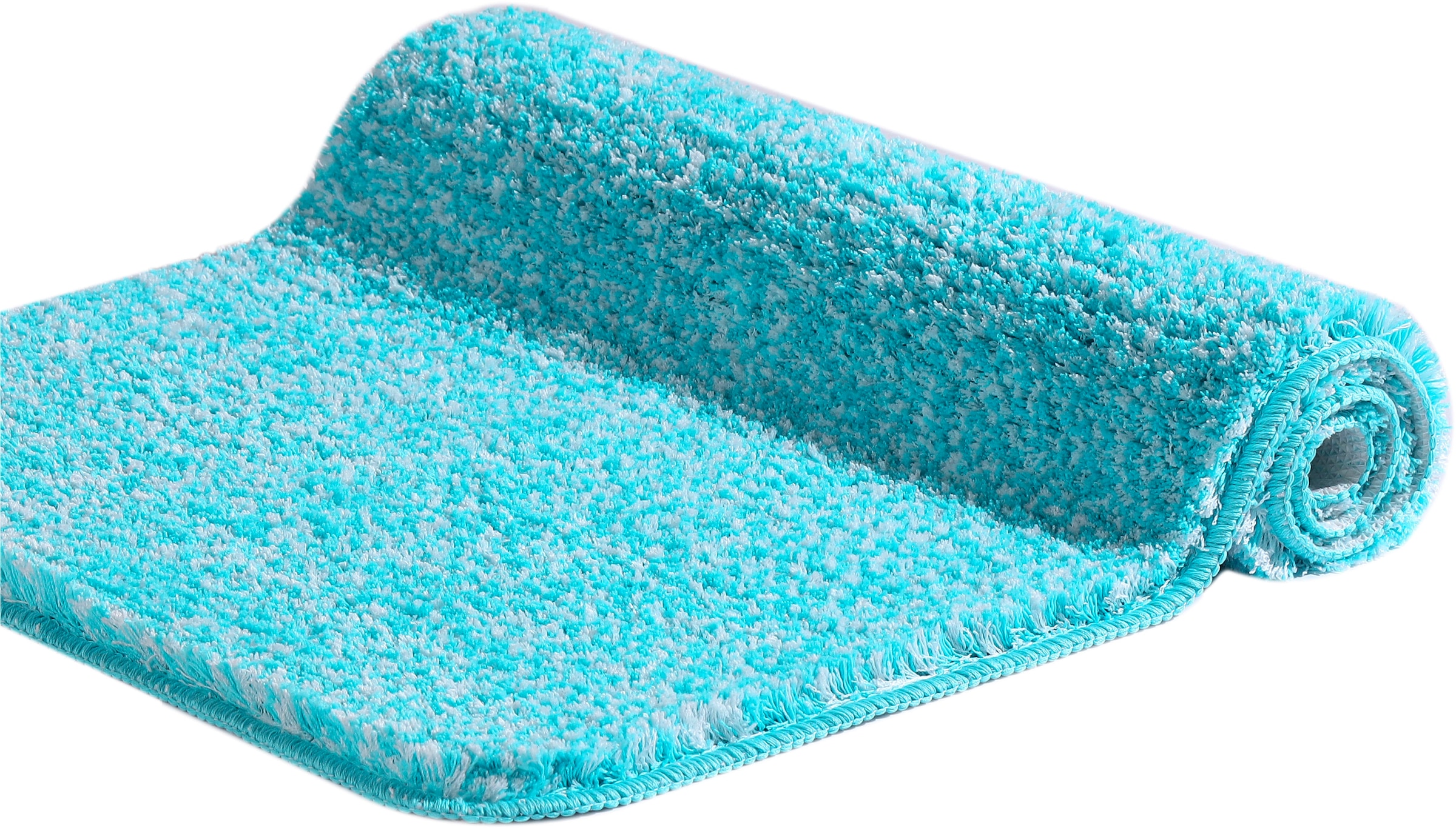 GOODproduct Tapis de bain »Vanessa meliert, Badvorleger, Badezimmer Teppich, Duschvorleger« Höhe 20 mm revêtement antidérapant Résistant tapis de bain, toucher doux, uni