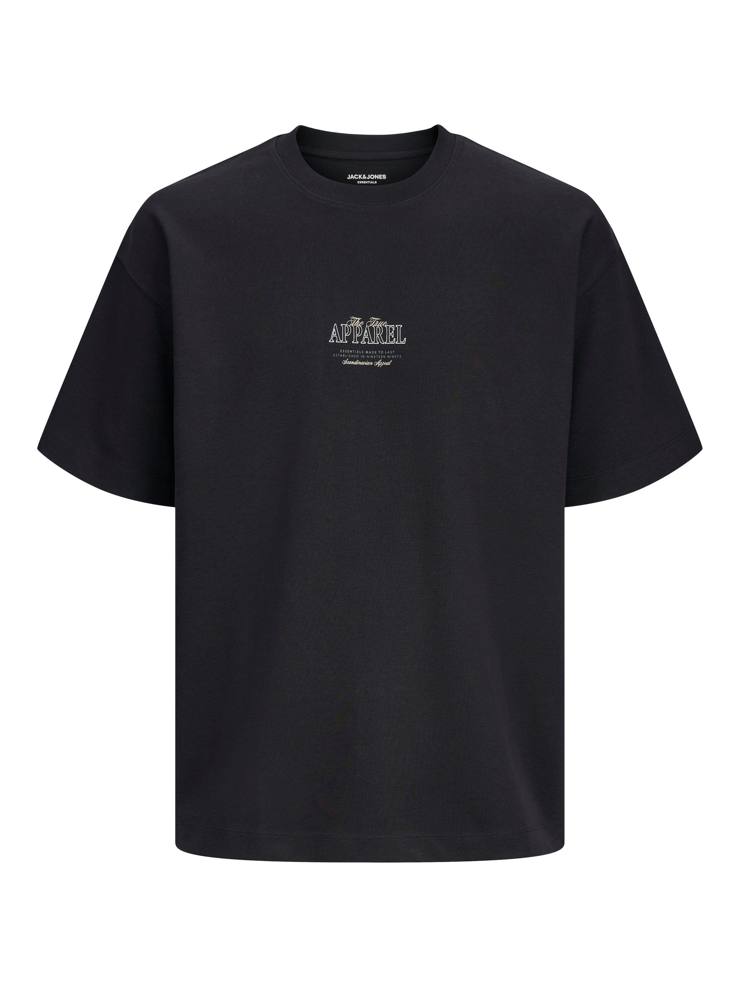 Jack & Jones T-shirt »JJEBARRON STUDIO TEE SS O-NECK SN« mélange de coton, coupe ample