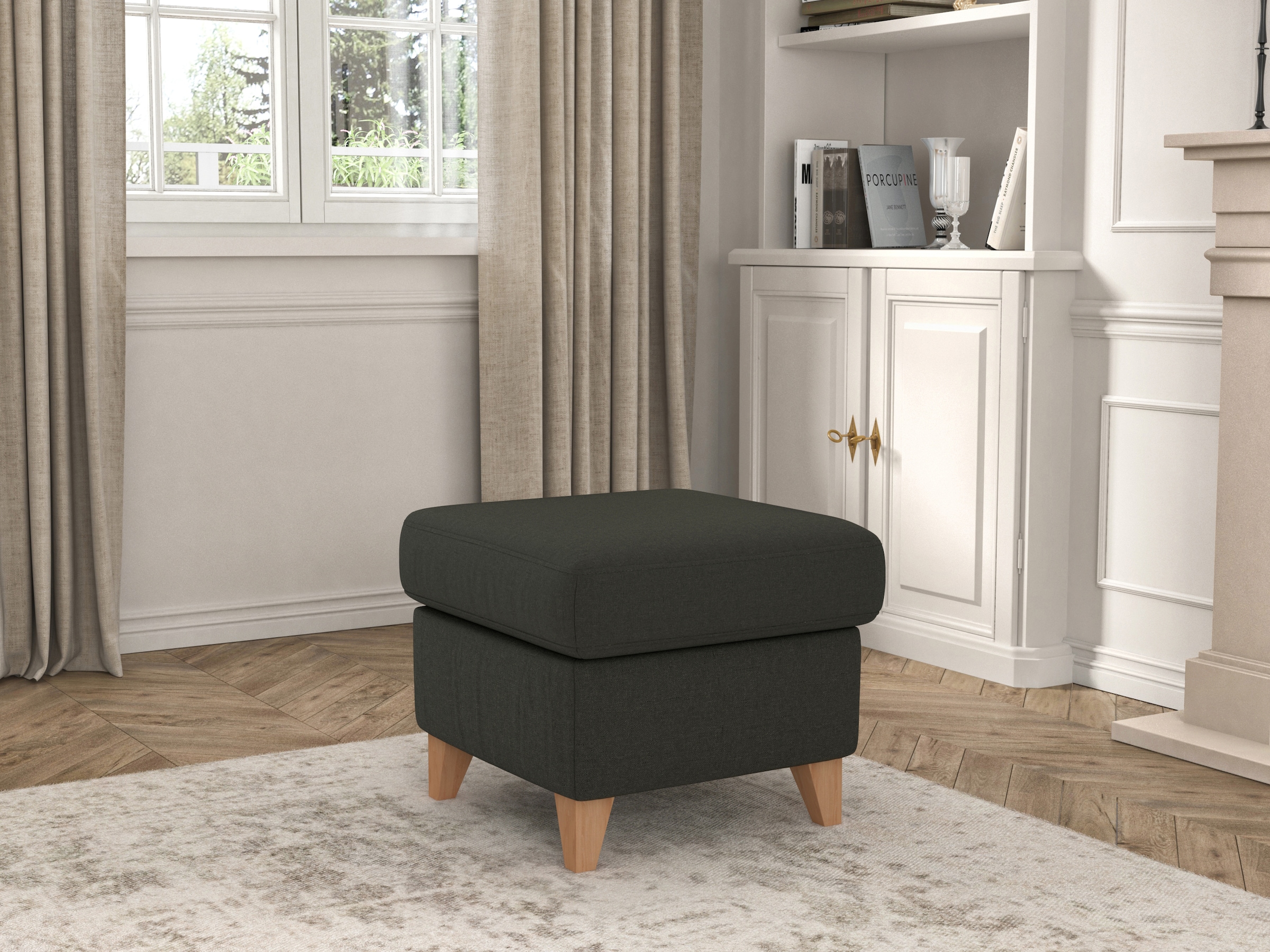 sit&more Tabouret de rangement »Visby« espace de rangement, aussi disponible avec housse "Soft clean" nettoyable à l'eau