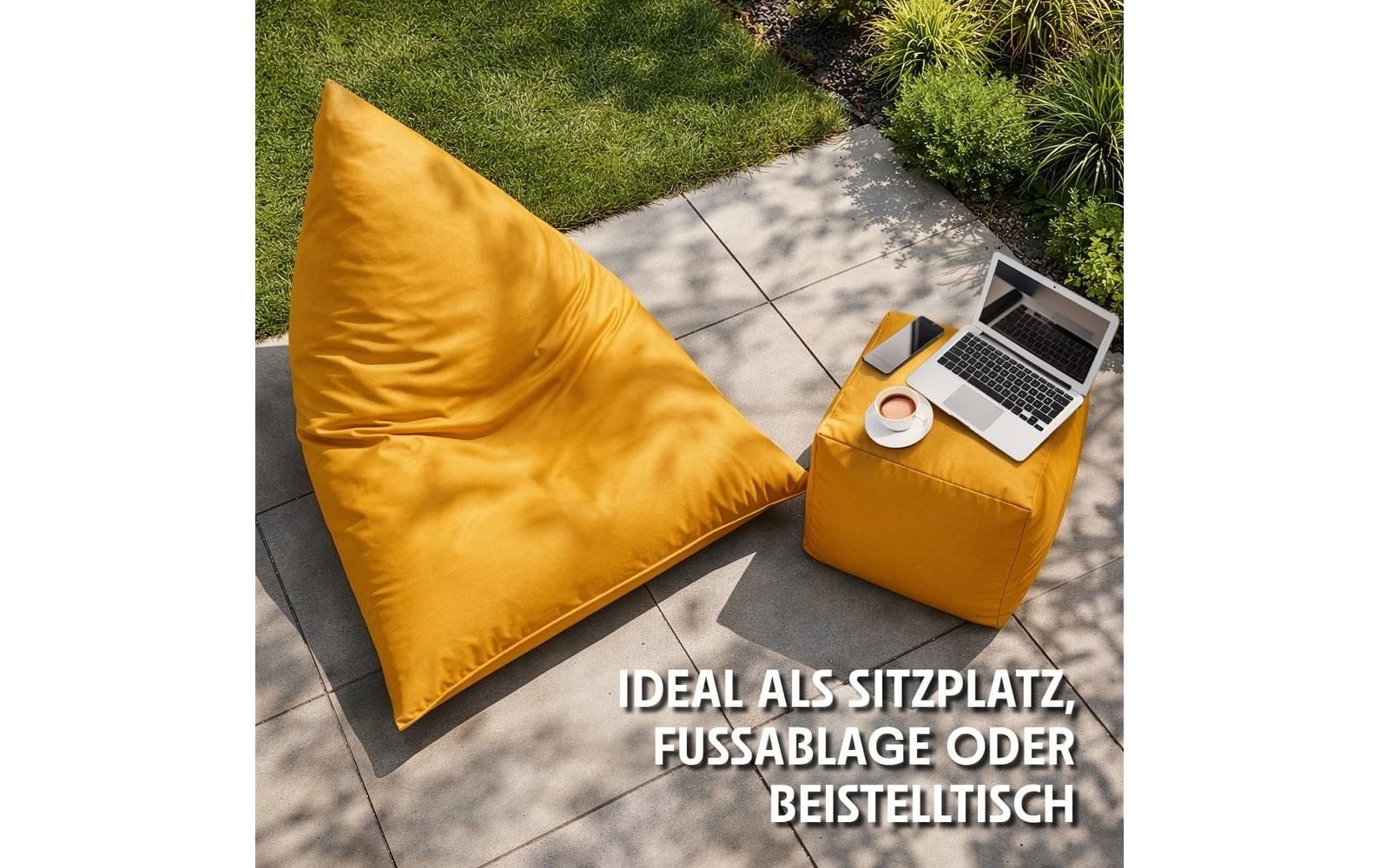 Urbanara Pouf »Basic-Outdoor, 85 l«