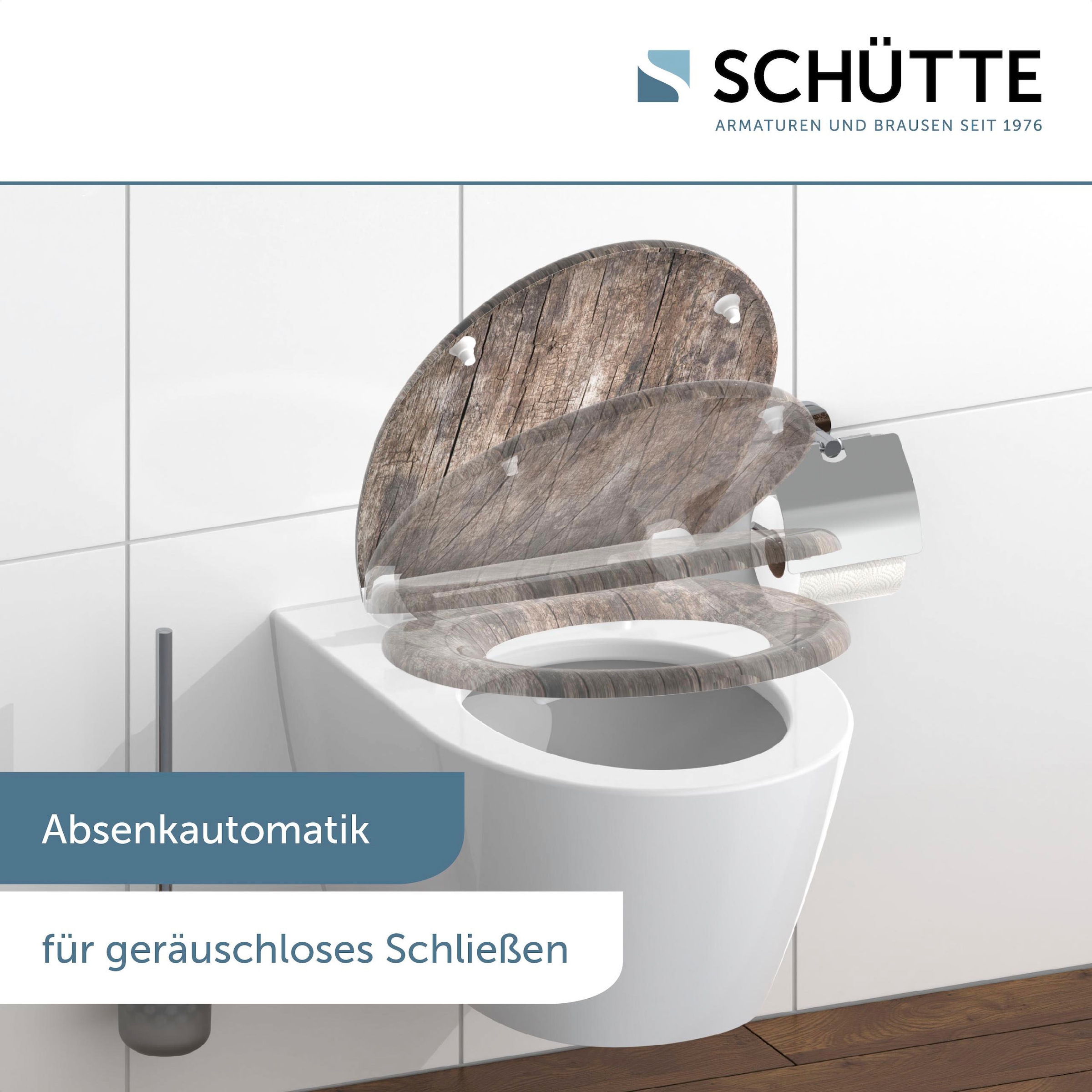 Schütte WC-Sitz »Old Wood« Duroplast, mit Absenkautomatik und Schnellverschluss