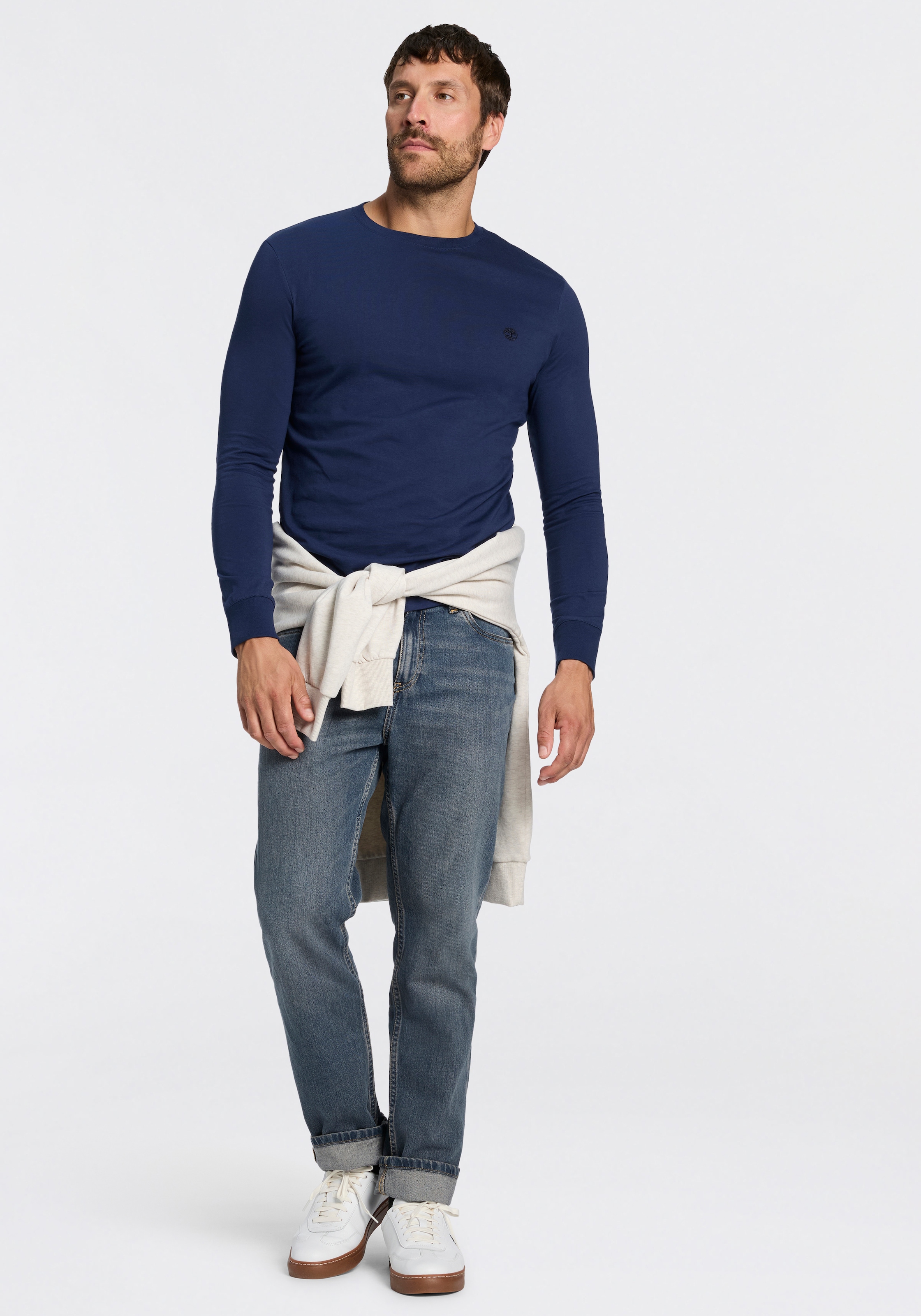 Timberland Langarmshirt »EXETER RIVER - Tree Embroidered LS« Langarmshirt, aus Baumwolle, in den Grössen S bis XXXL