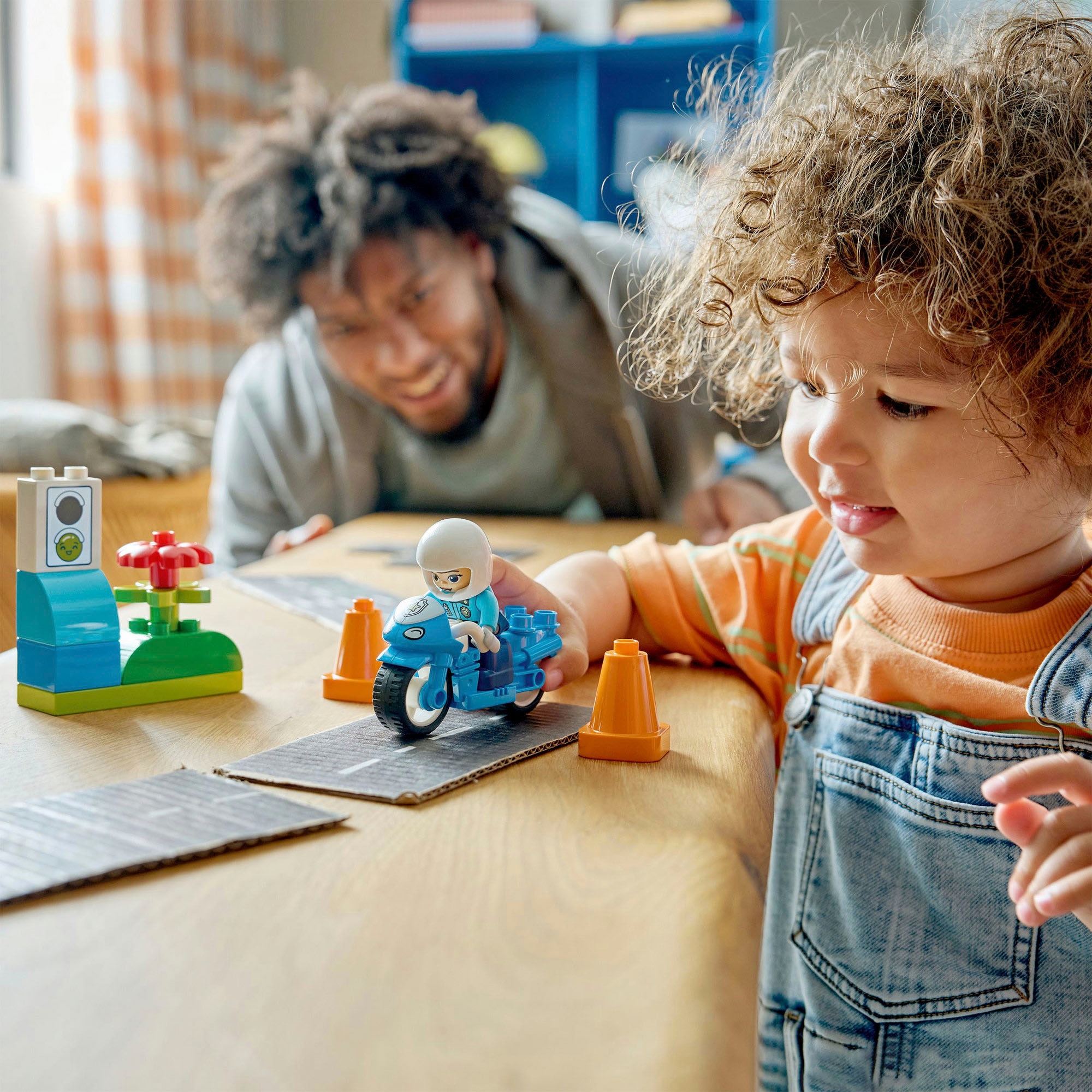 LEGO® Pions de construction »Blaues Polizeimotorrad (10471), LEGO DUPLO Town«