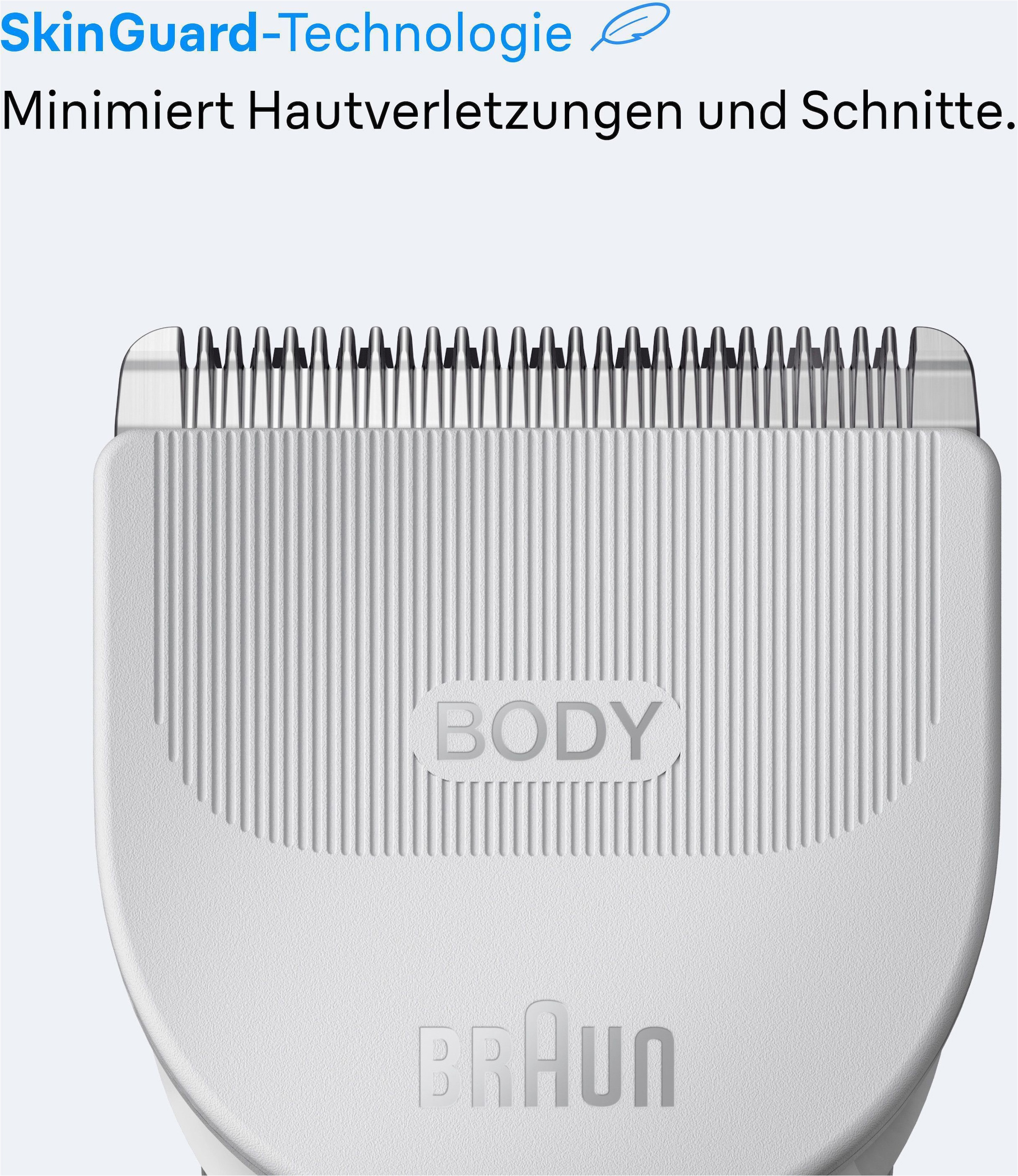 Braun Haarschneider »Bodygroomer BG3530« Extra Hautschutz, 80 Min Akkulaufzeit, wasserdicht