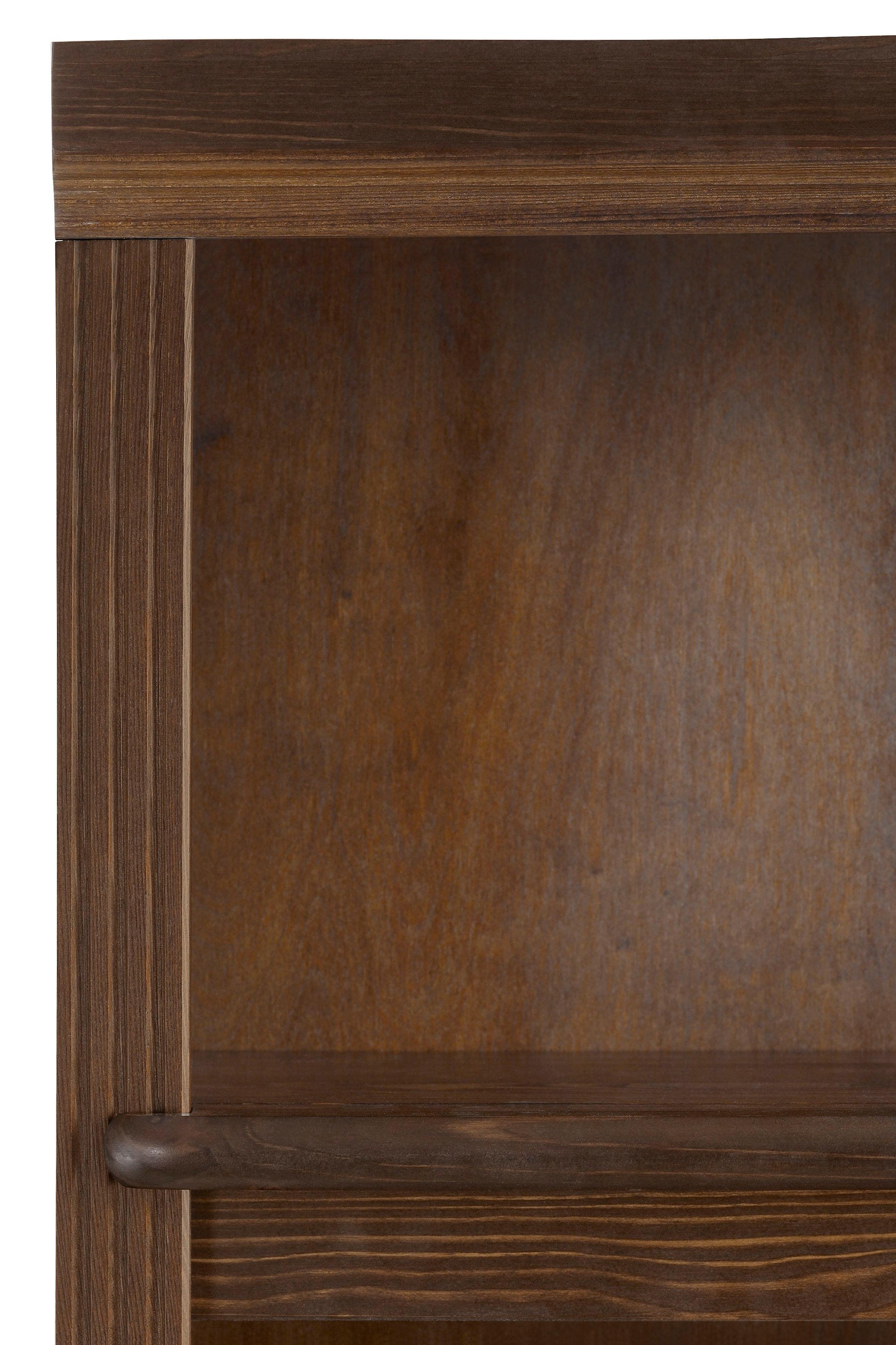 Home affaire Bücherregal »Soeren« aus massiver Kiefer, Höhe 220 cm, mit 2 Holztüren, viel Stauraum