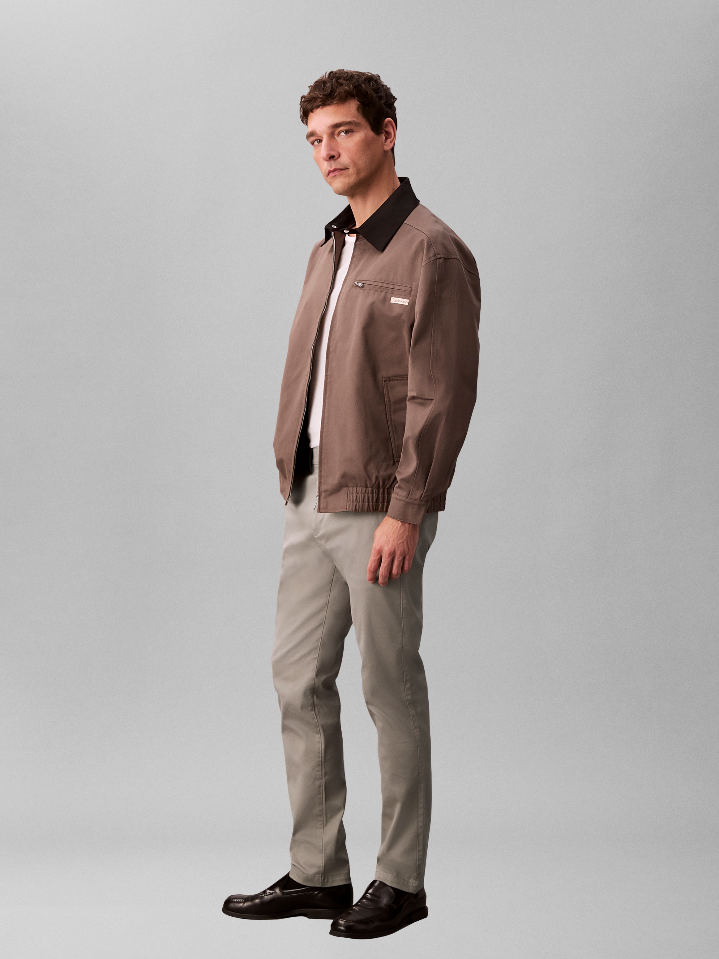 Calvin Klein Stoffhose »SLIM REFINED COTTON STRETCH TROU«  Slim fit mit Eingrifftaschen