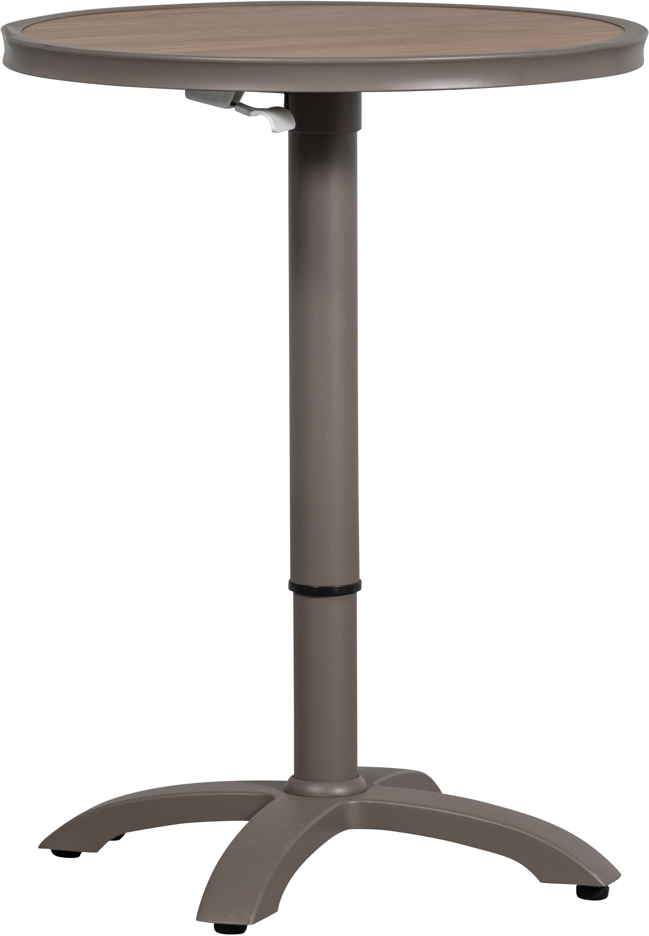 WOOOD Tabouret de bar »Jeppe aus Aluminium höhenverstellbar, B 70 x T 70 x H 72/110 cm« adapté pour l'extérieur, facile à monter, facile d'entretien