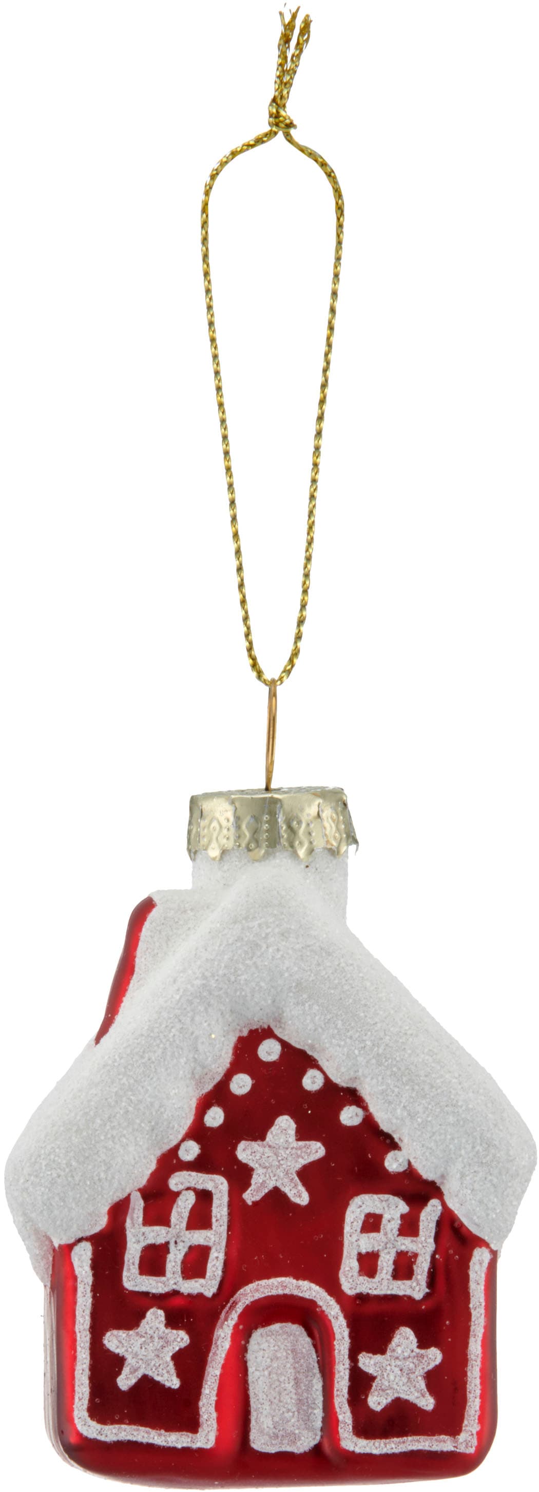 LeGer Home by Lena Gercke Christbaumschmuck »Glashänger Lebkuchenhaus« mit Glitzereffekt