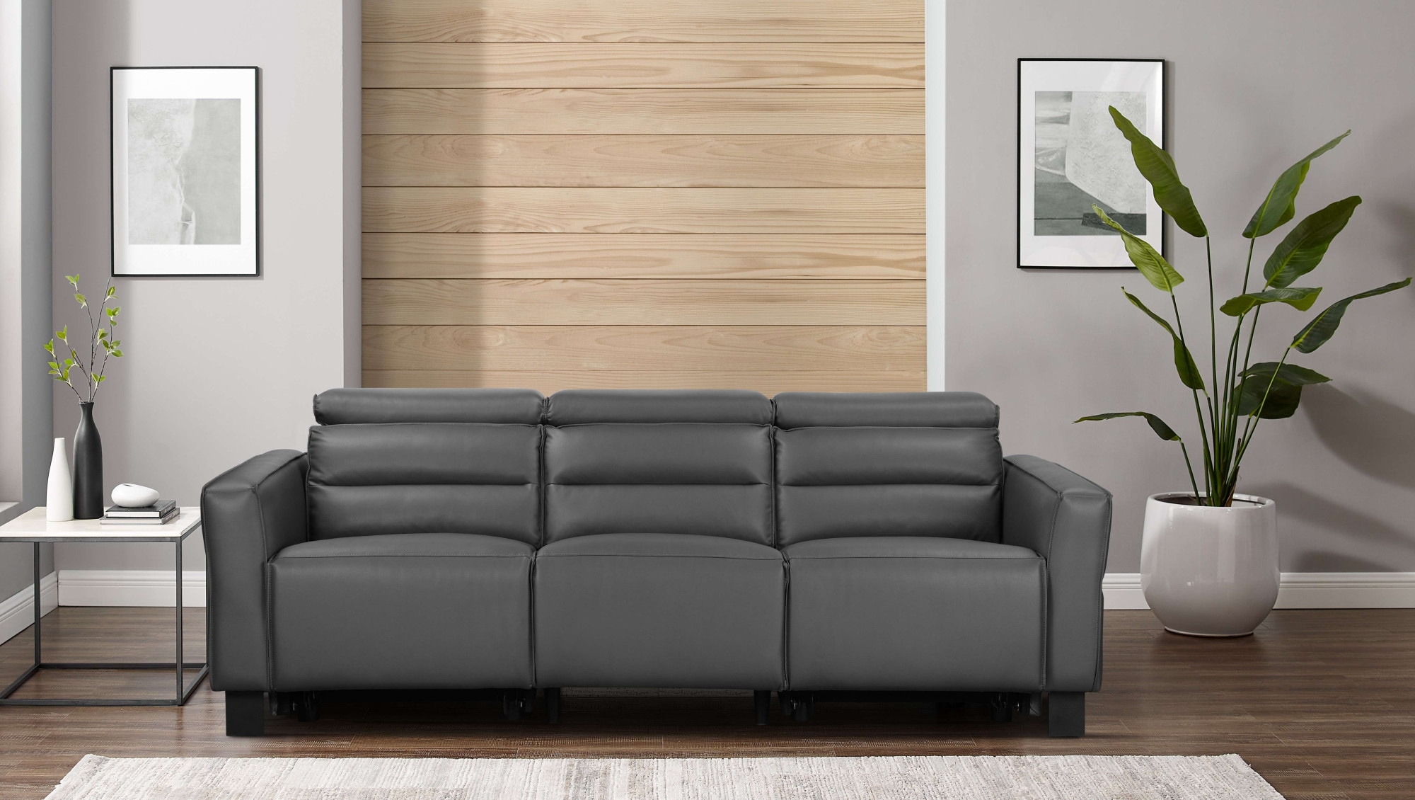 avec USB-A/C, réglage de la tête de lit, cuir véritable, similicuir, tissu tissé