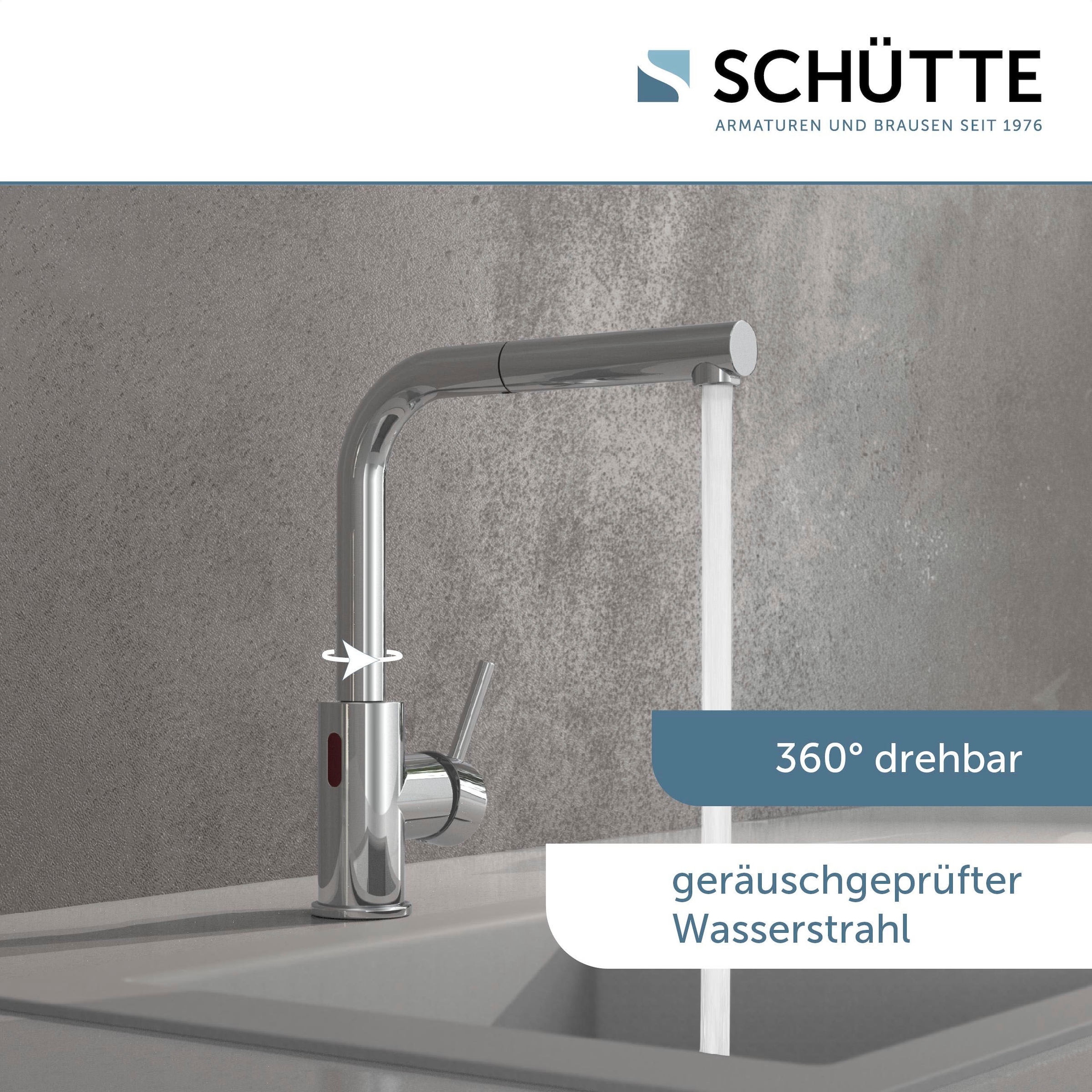 Schütte Robinet d'évier »VITAL« 1 cuis tlg. Technologie infrarouge/fonction Cold-Start/pivotant à 360° /fonction Eco-Click