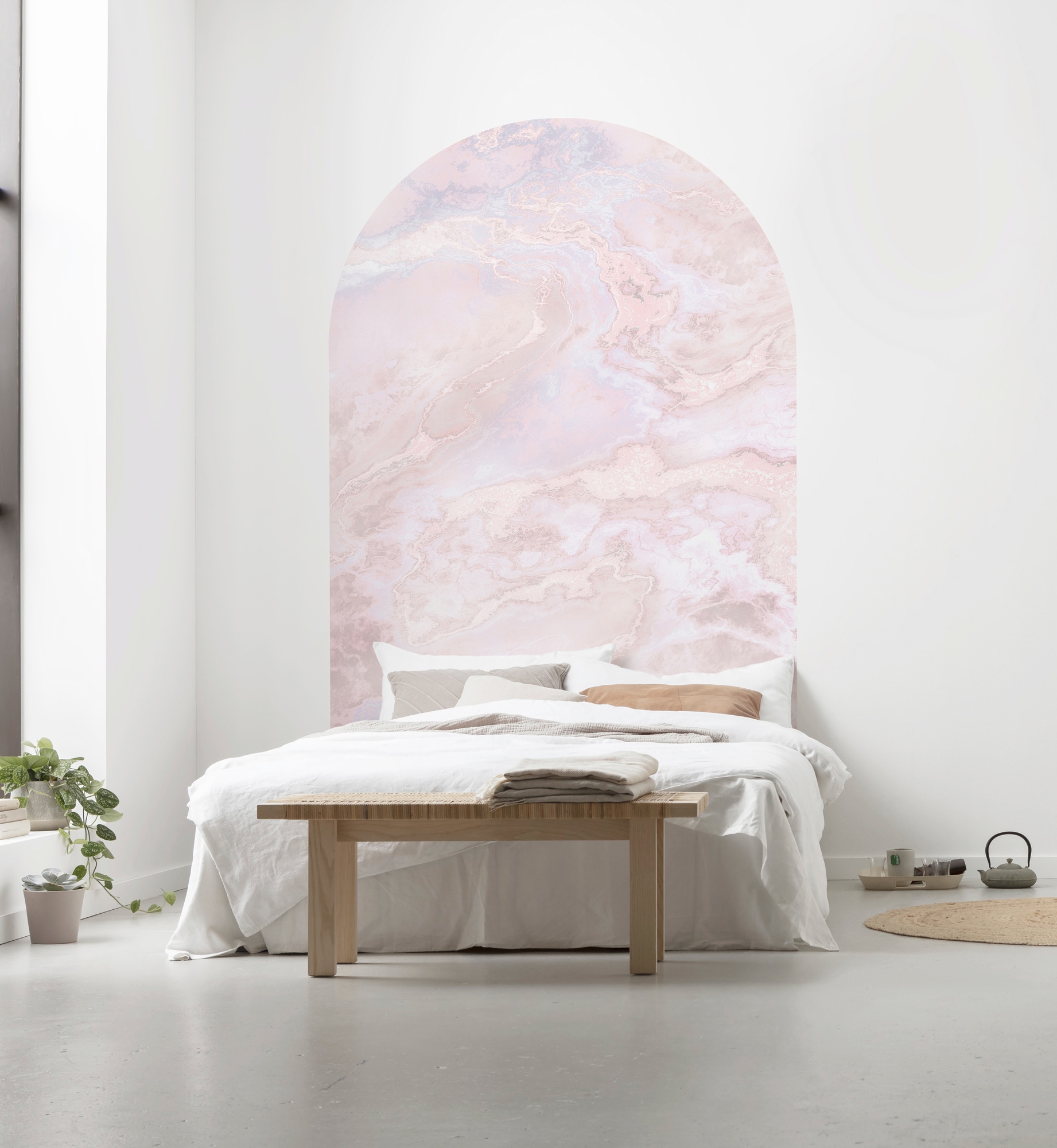 Komar Fototapete »Digitaldruck Vlies -  Mármol Rosa - Grösse 127 x 200 cm« bedruckt glatt Wohnzimmer, Schlafzimmer