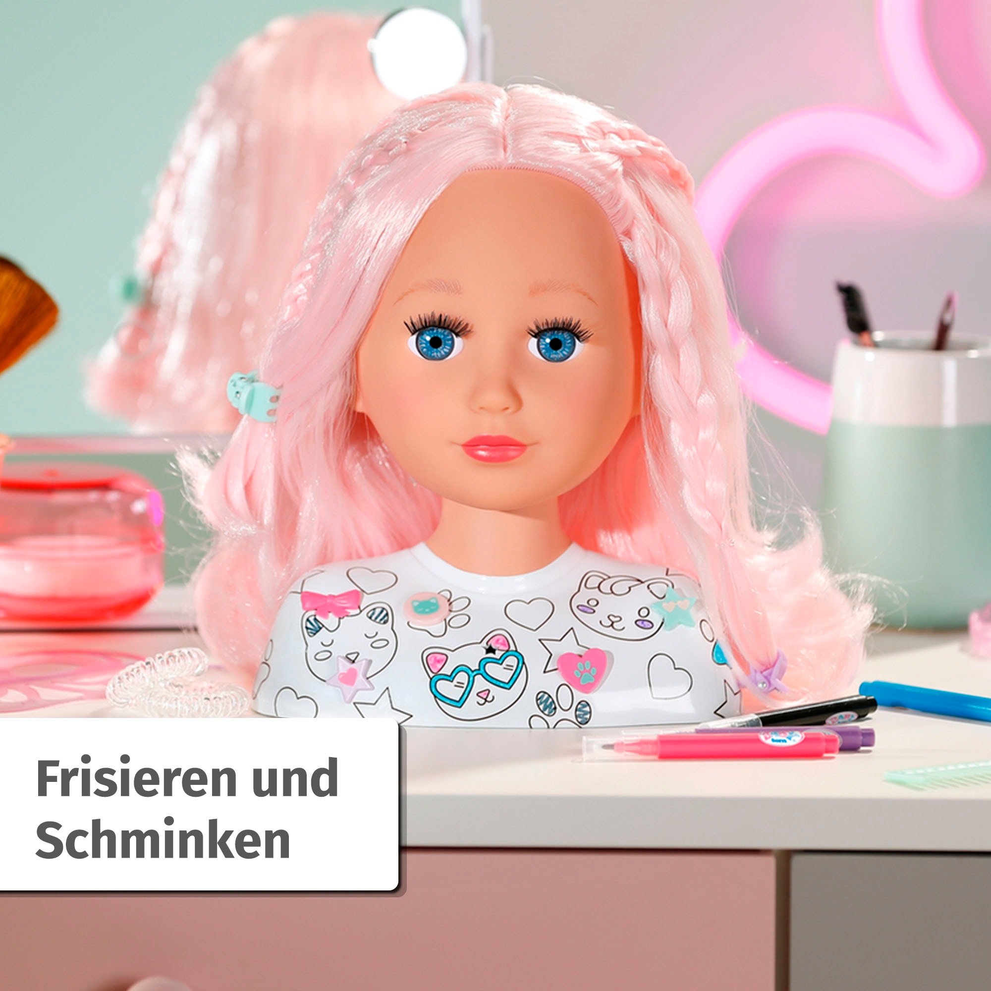 Baby Born Tête à coiffer »Stylingkopf Kreativ« mit Zubehör