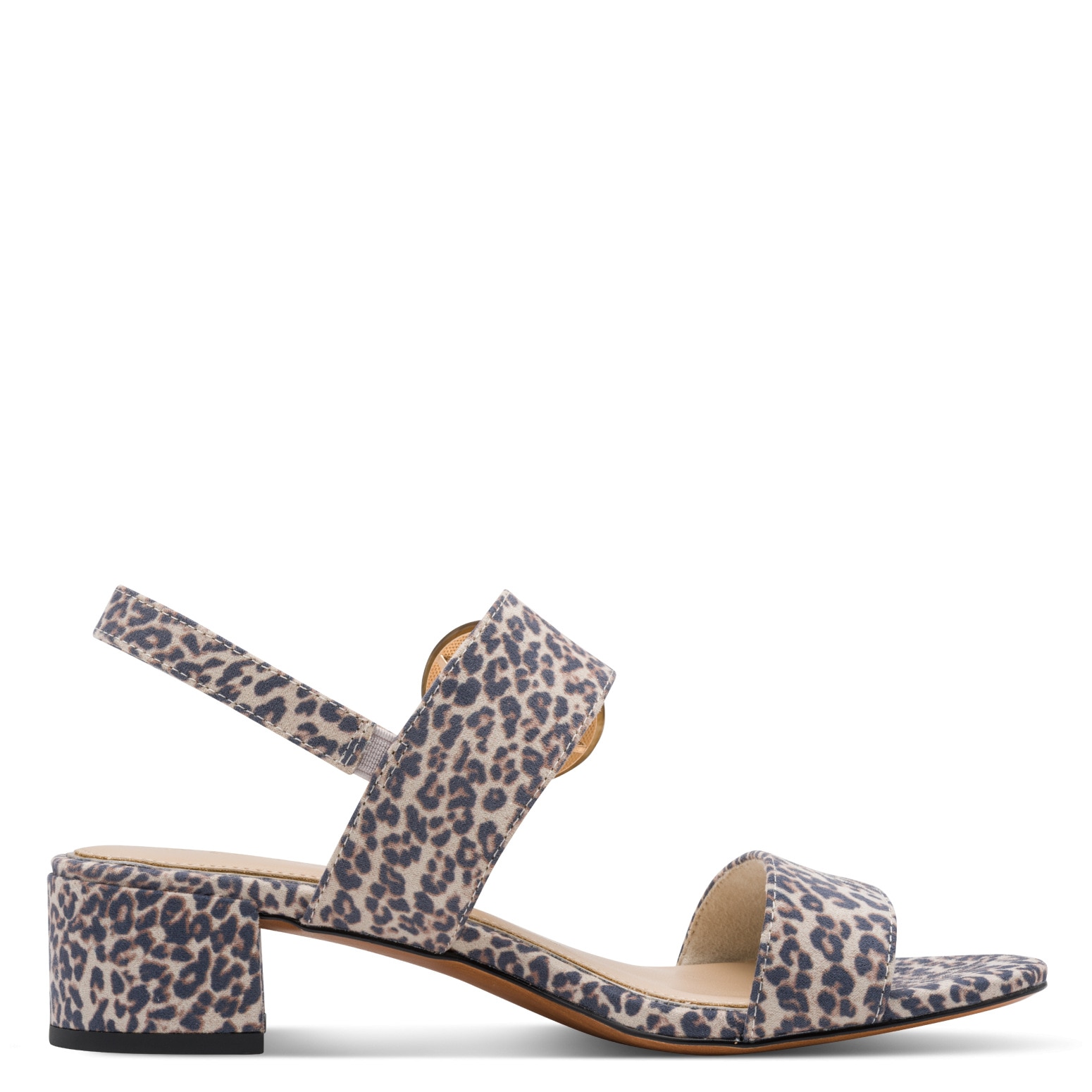 MARCO TOZZI Sandales  , talon bloc, sandale à brides, chaussure de fête avec grande boucle décorative