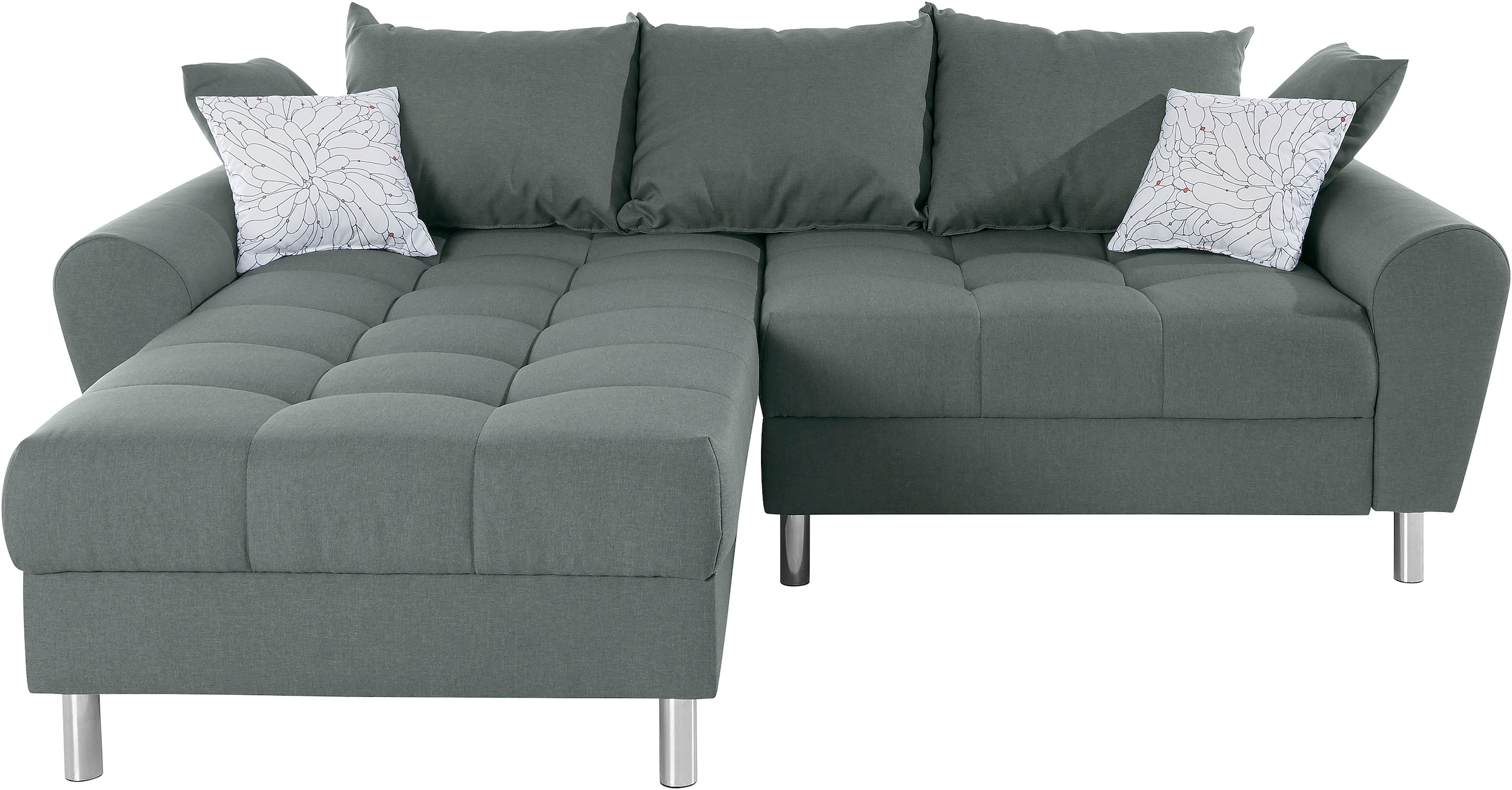 COLLECTION AB Ecksofa »Rada L-Form« inklusive Hocker, Bettfunktion und Federkern