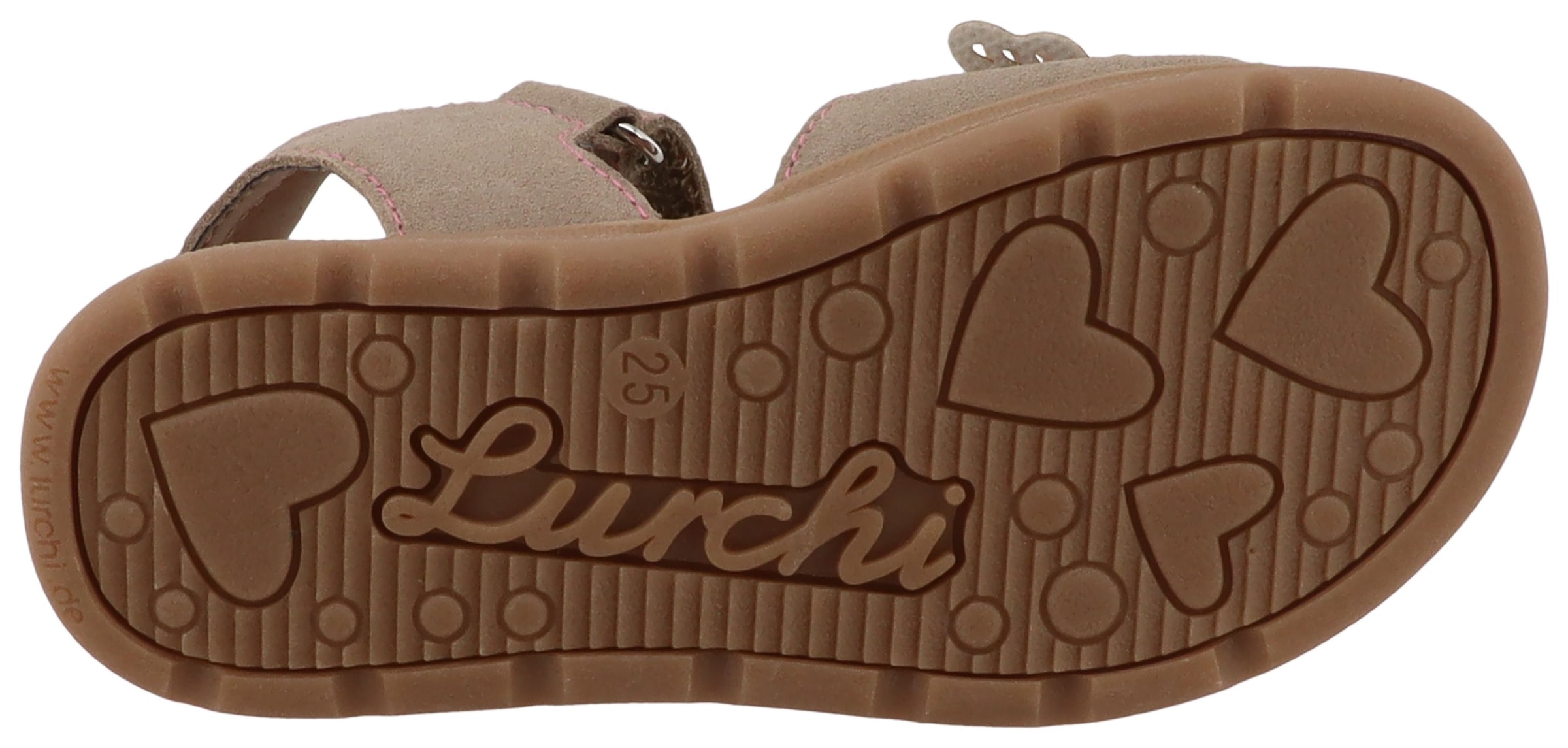Lurchi Sandale »Cinny«  Chaussure à scratch avec paillettes, gabarit de taille à télécharger