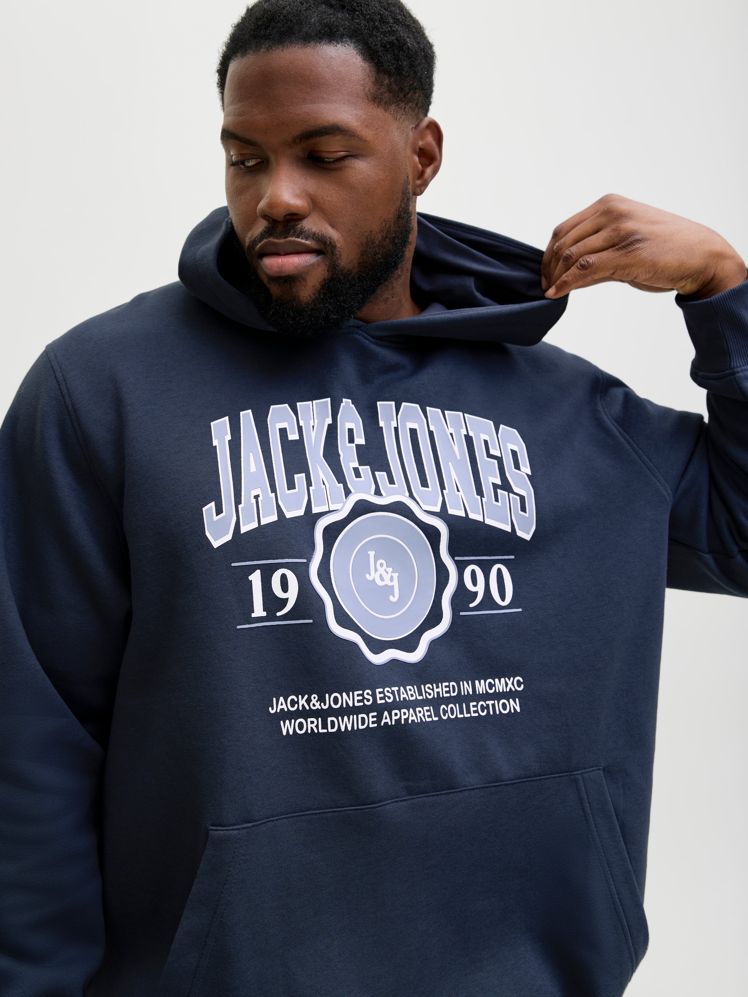 Jack & Jones PlusSize Sweat à capuche »JJMAKO SWEAT HOOD PLS«
