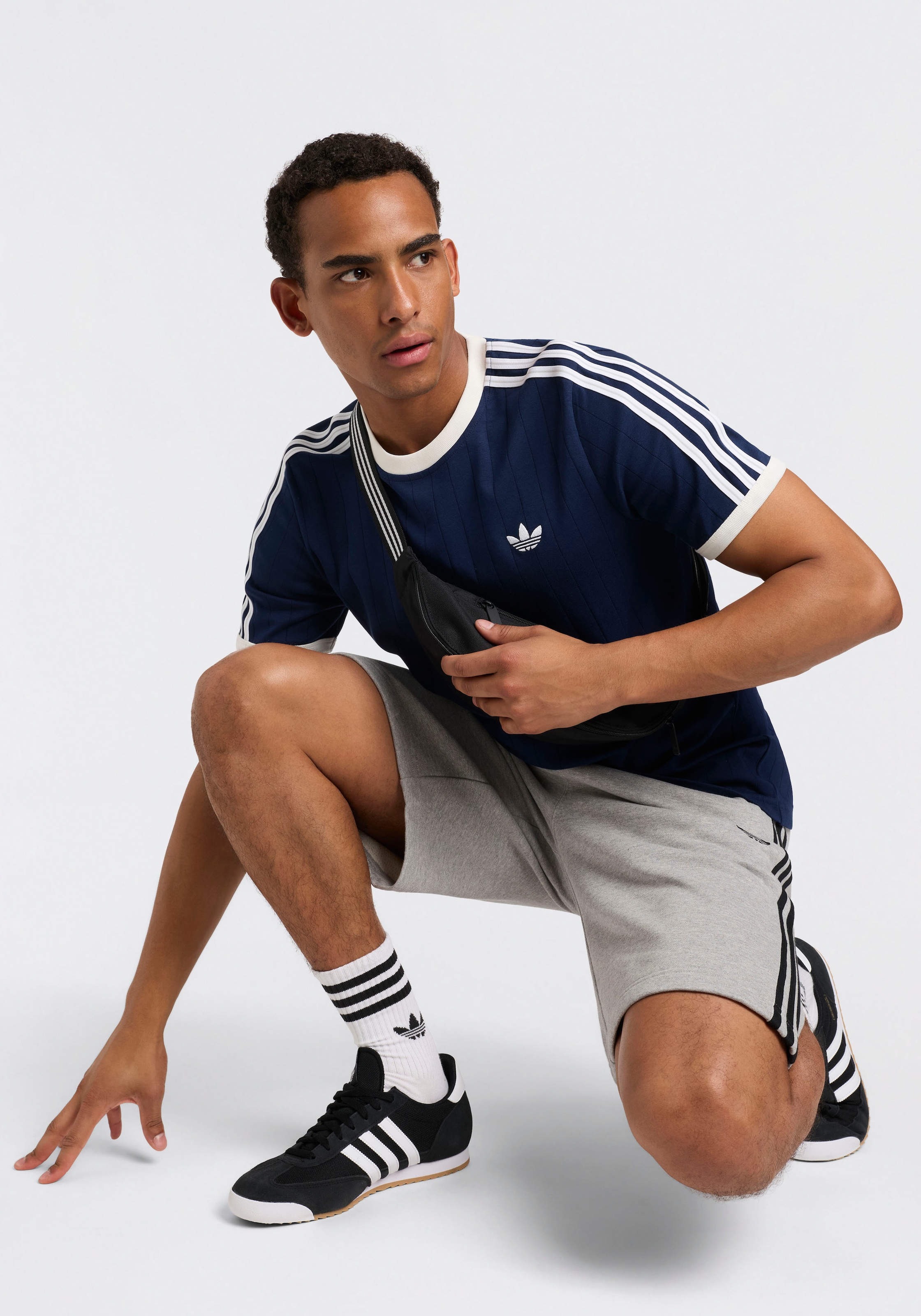 adidas Originals Short »3S SHO«  style sportif, pour la rue et la maison, en French Terry doux