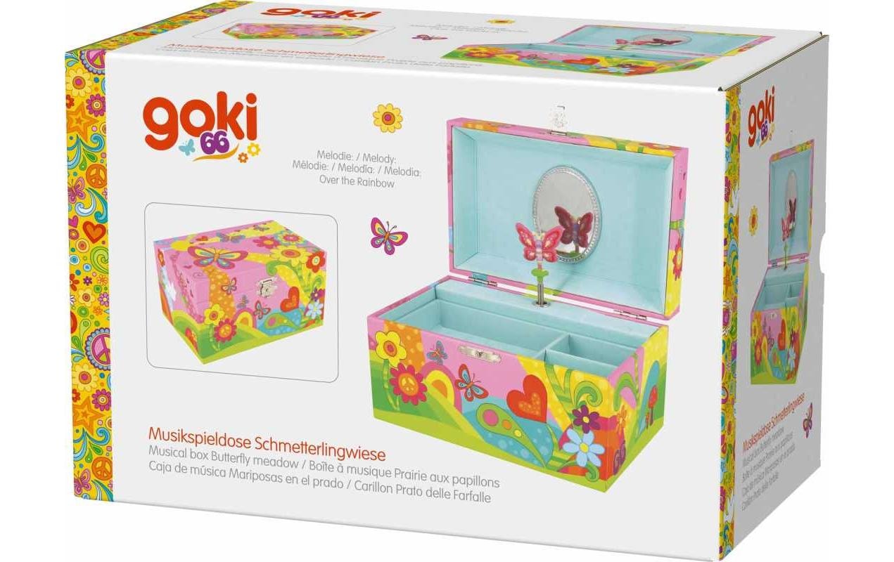 goki Boîte à musique »Schmetterlingswiese Melodie: Over the Rainbow«