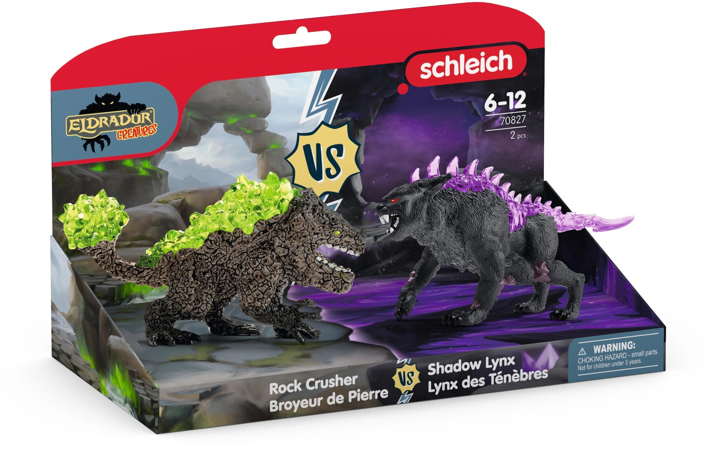 Schleich® Spielfigur »Schattenluchs vs. Felsbrecher«