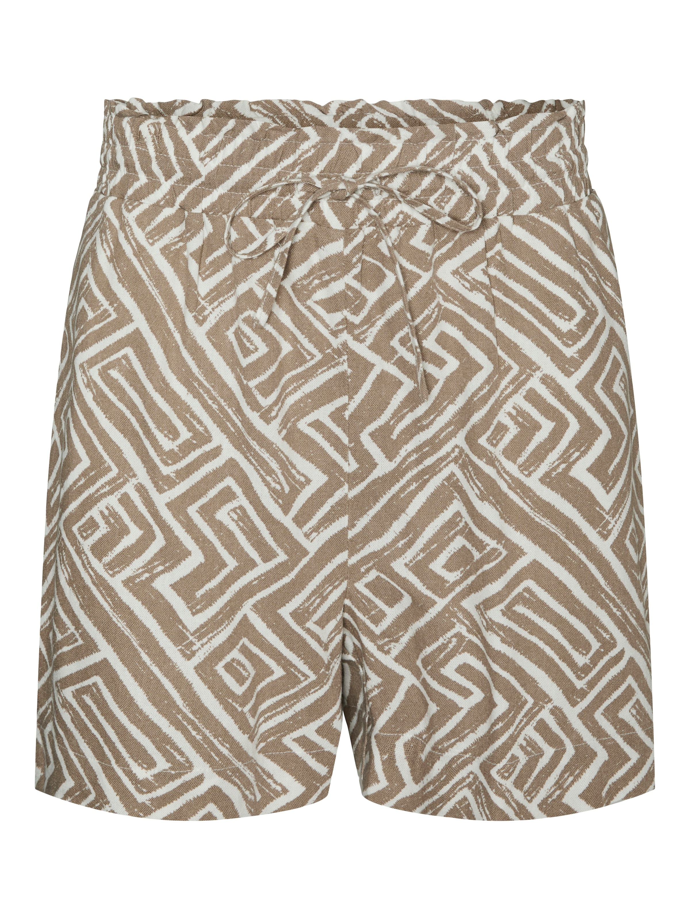Vero Moda Shorts »VMMYMILO HW PAPERBAG SHORTS WVN GA«  mit Leinen
