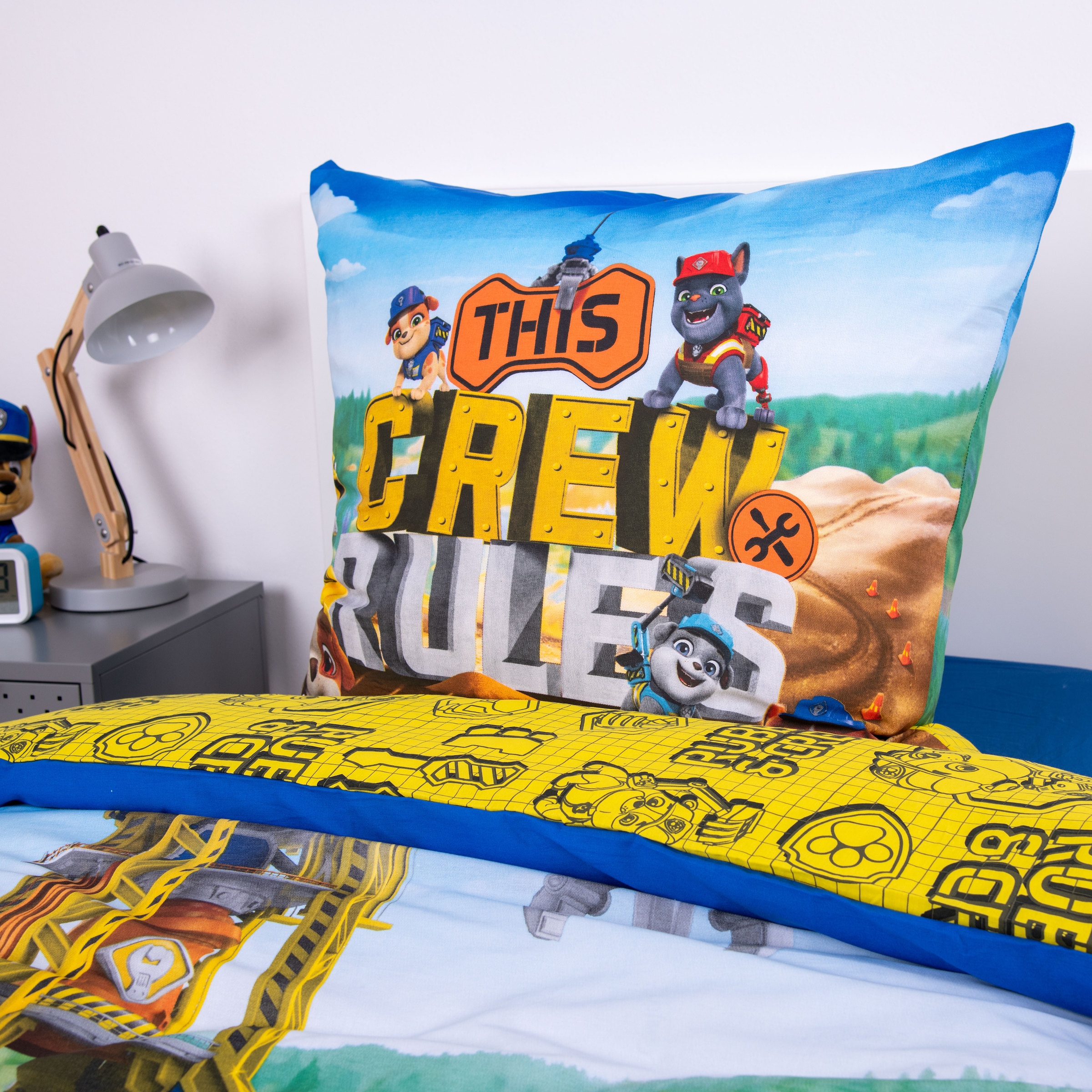 PAW PATROL Bettwäsche »Paw Patrol Rubbel&Crew« 2 Stk. Wendebettwäsche