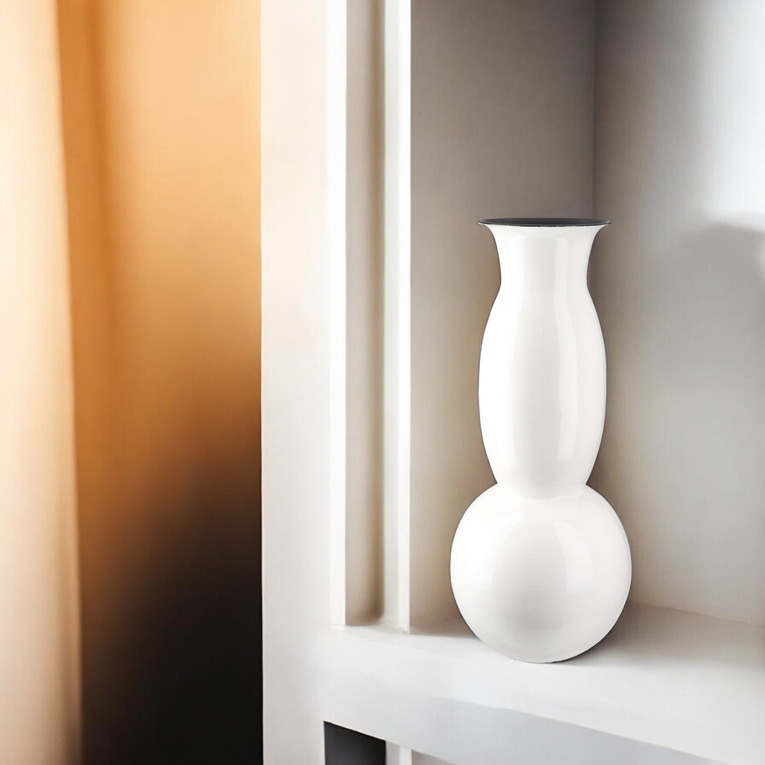 GILDE Tischvase »Vase Neo weiss H.42,5 cm«